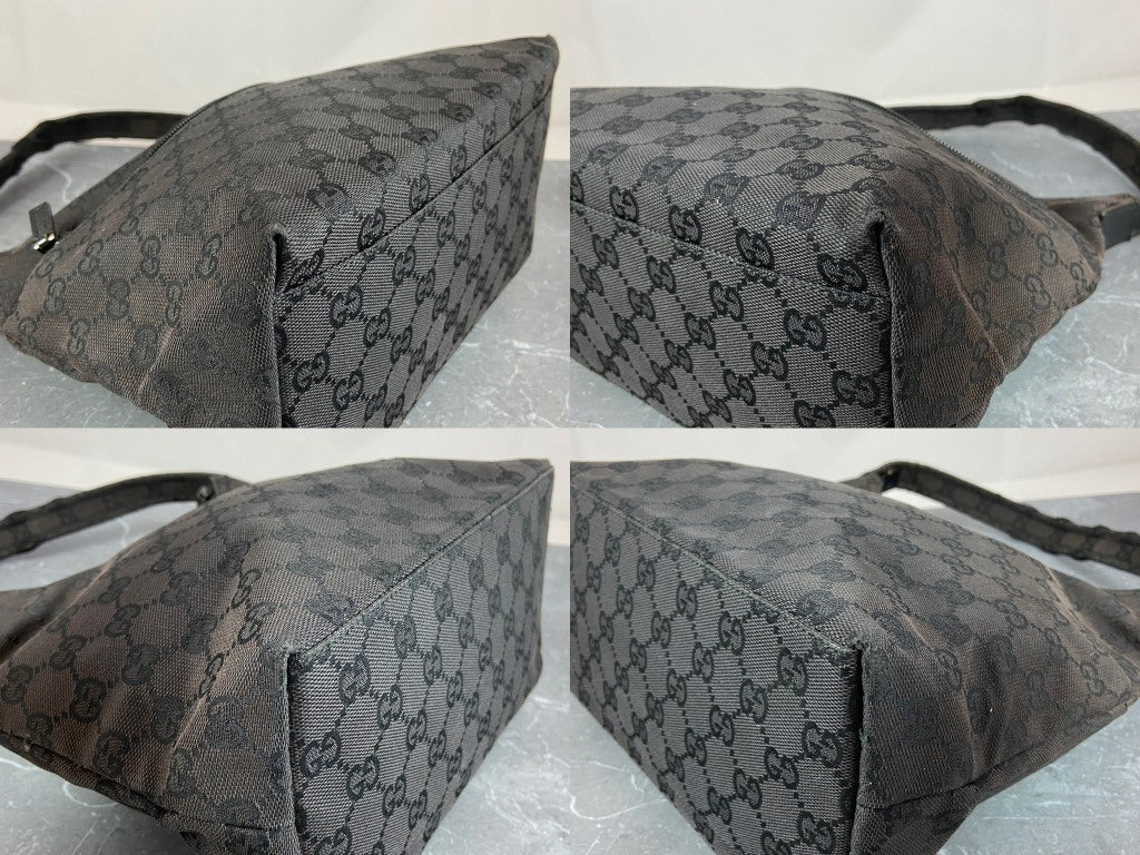 Gucci Hand / Hobo Bag Black GG Monogram