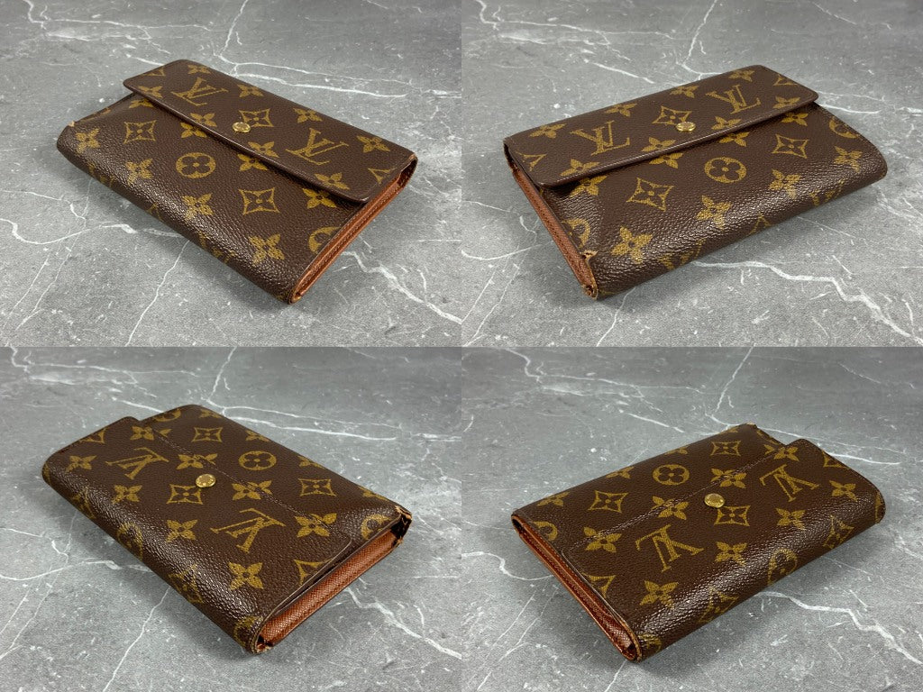 Louis Vuitton Porte Tresor Etui Wallet Monogram Canvas