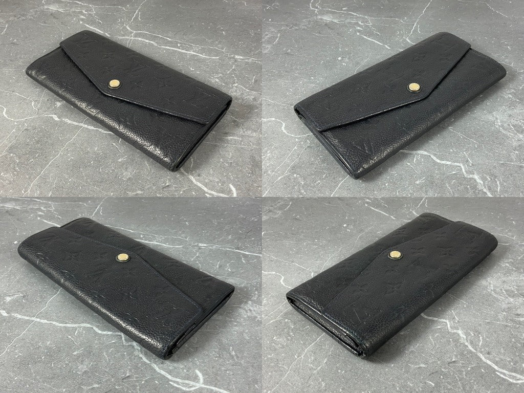Louis Vuitton Curieuse Wallet Black Leather