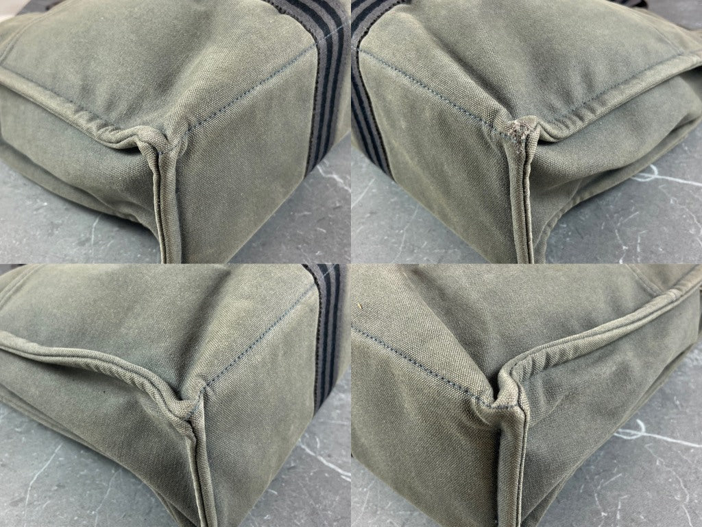 Hermès Fourre Tout MM Cotton Bag Grey