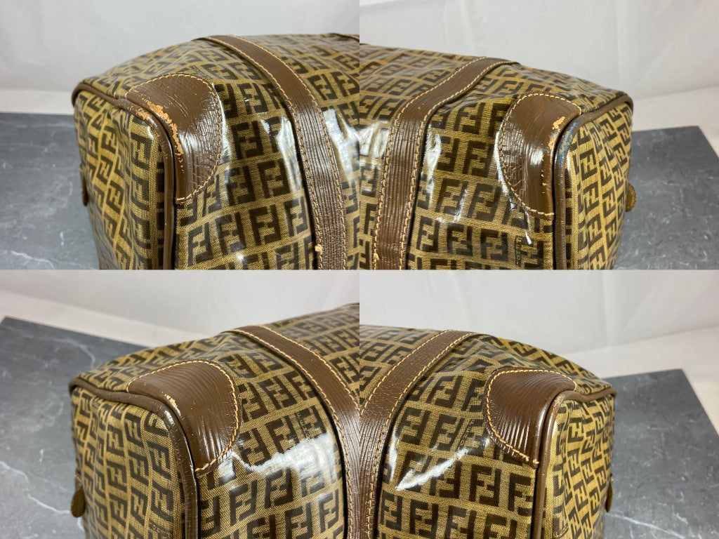 Fendi Hand / Boston Bag Beige Zucchino Monogram