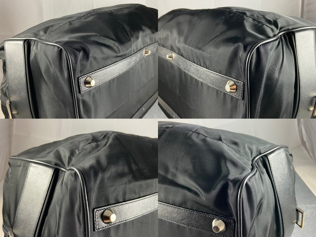 Prada Tessuto Nylon Travel Duffle Bag Black