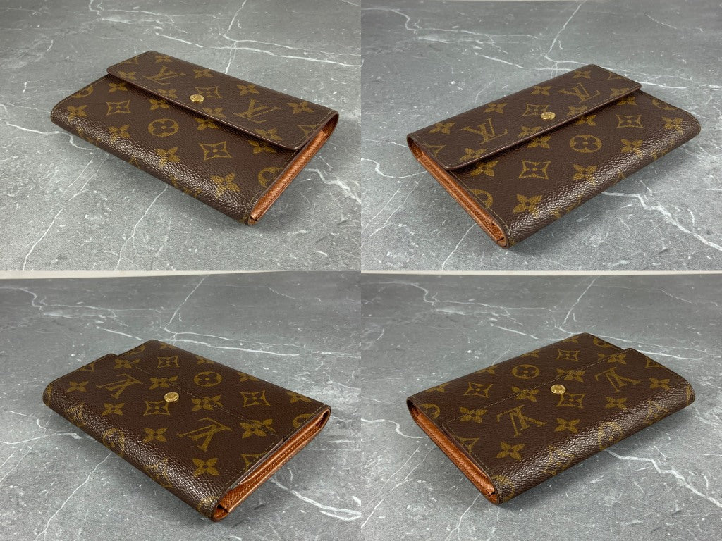 Louis Vuitton Porte Tresor Etui Wallet Monogram Canvas