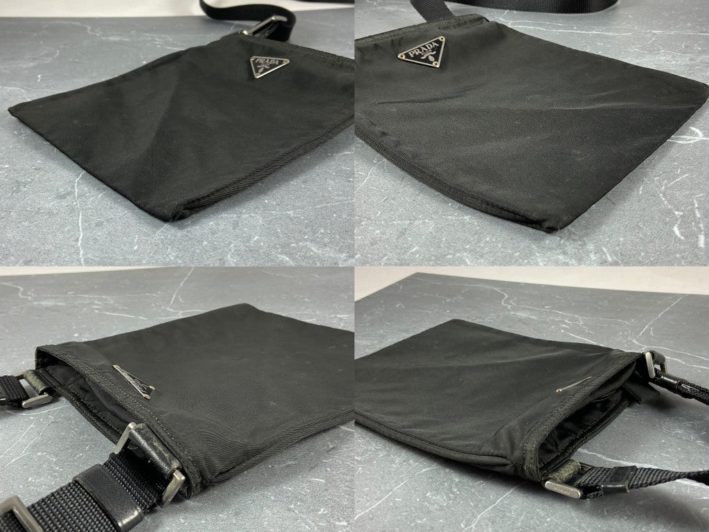 Prada Tessuto Nylon Small Shoulder / Crossbody Bag Black