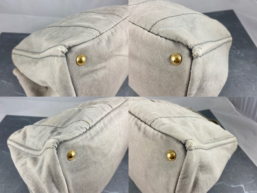 Prada Canapa Tote Bag Black