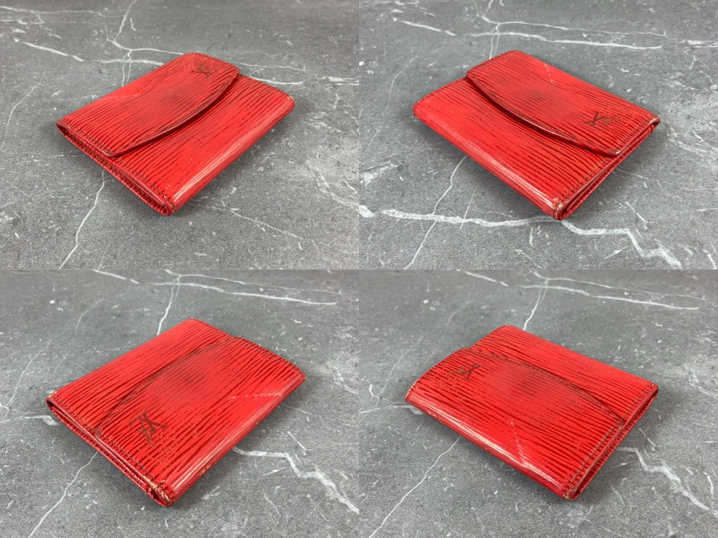 Louis Vuitton Small Wallet Red Epi Leather