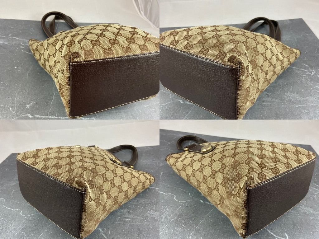 Gucci Charmy Hand / Shopper Bag Beige GG Monogram