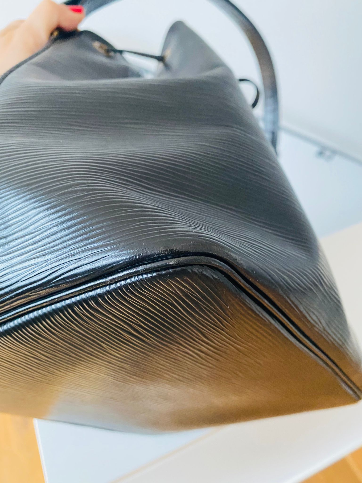 Louis Vuitton Sac Noé Petit Black Epi Leather