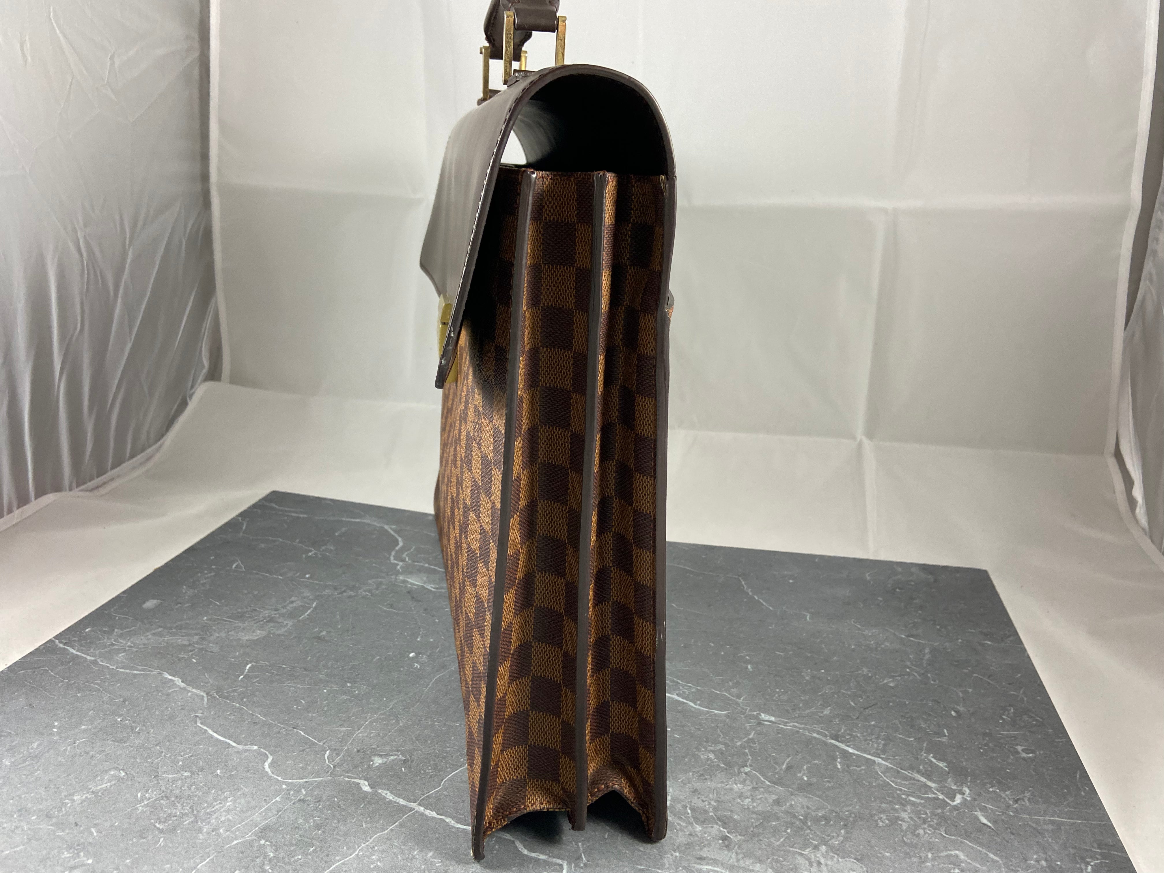 Louis Vuitton Altona PM Business Bag Damier Ebene Canvas