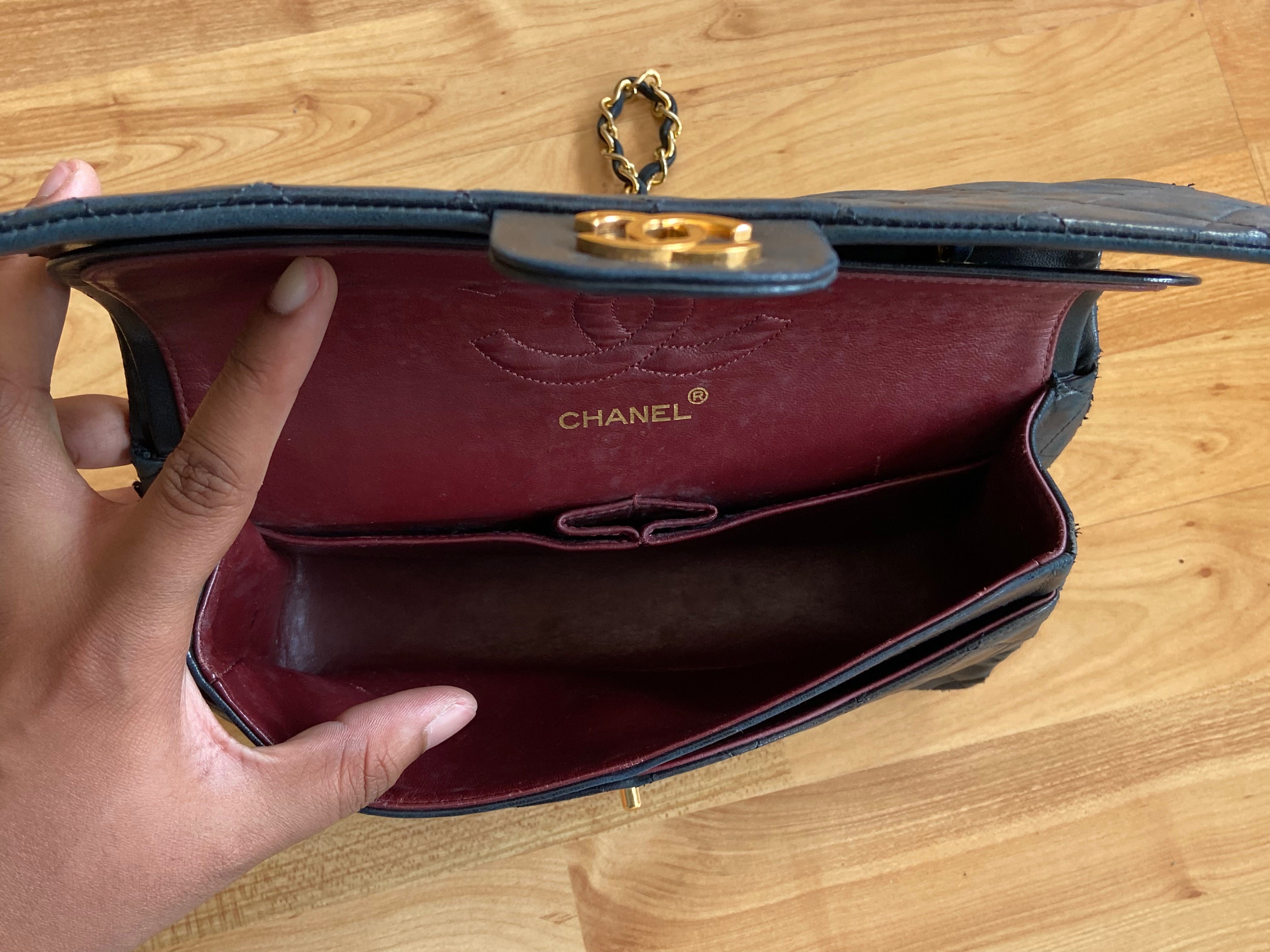 Chanel Timeless / Classique Double Flap Bag Black Lambskin Quilted Matelasse Leather