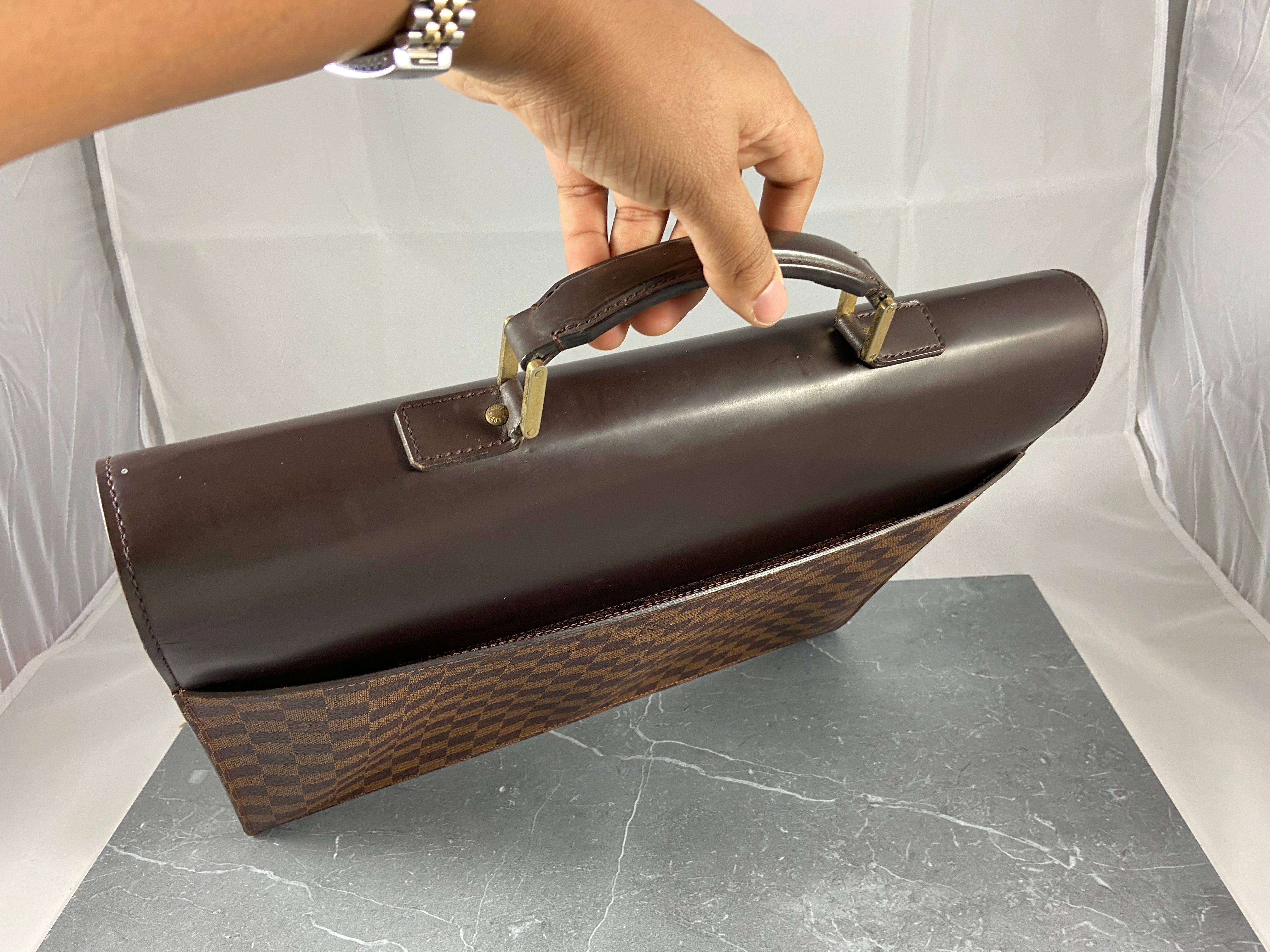 Louis Vuitton Altona PM Business Bag Damier Ebene Canvas