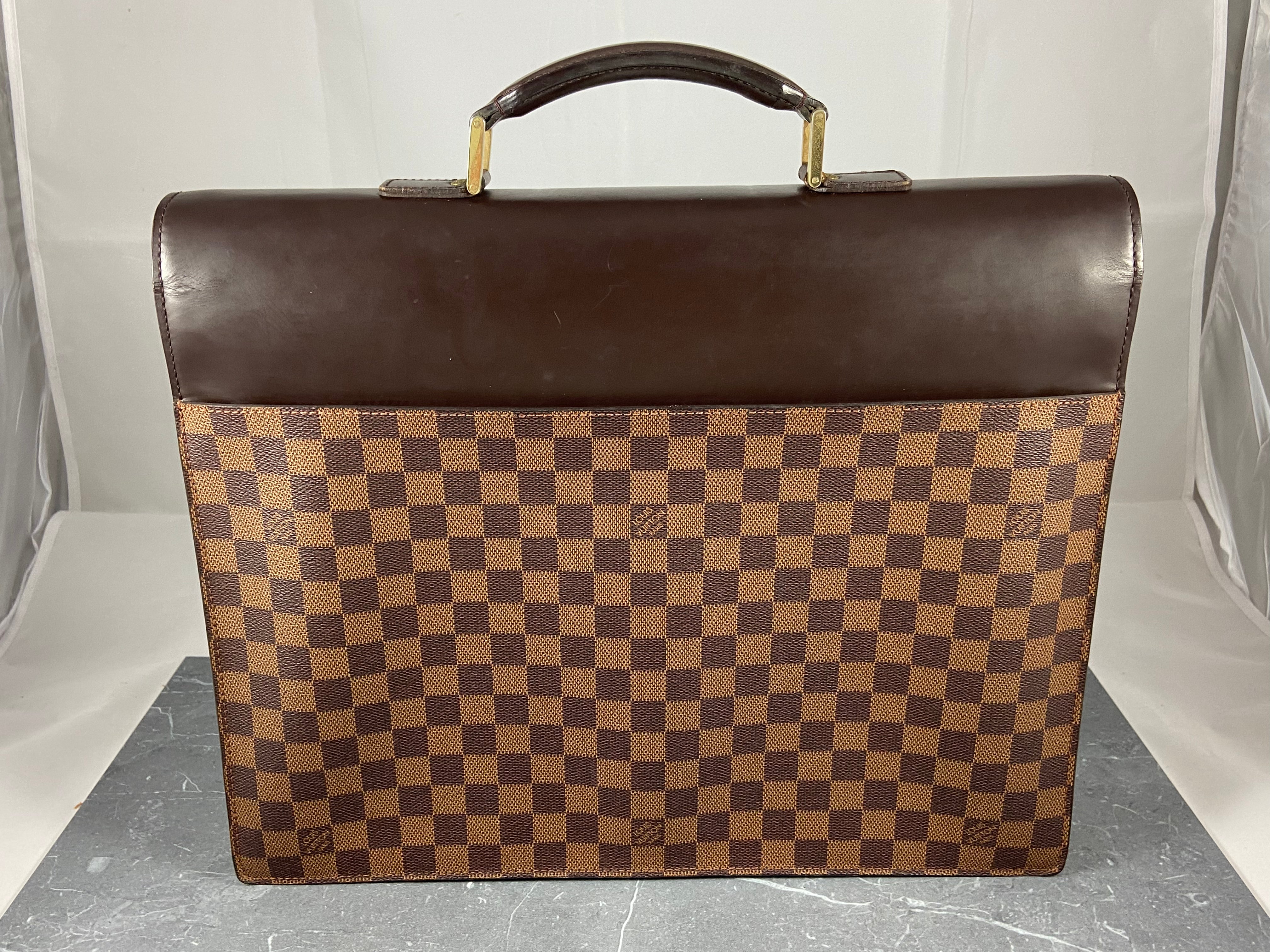 Louis Vuitton Altona PM Business Bag Damier Ebene Canvas