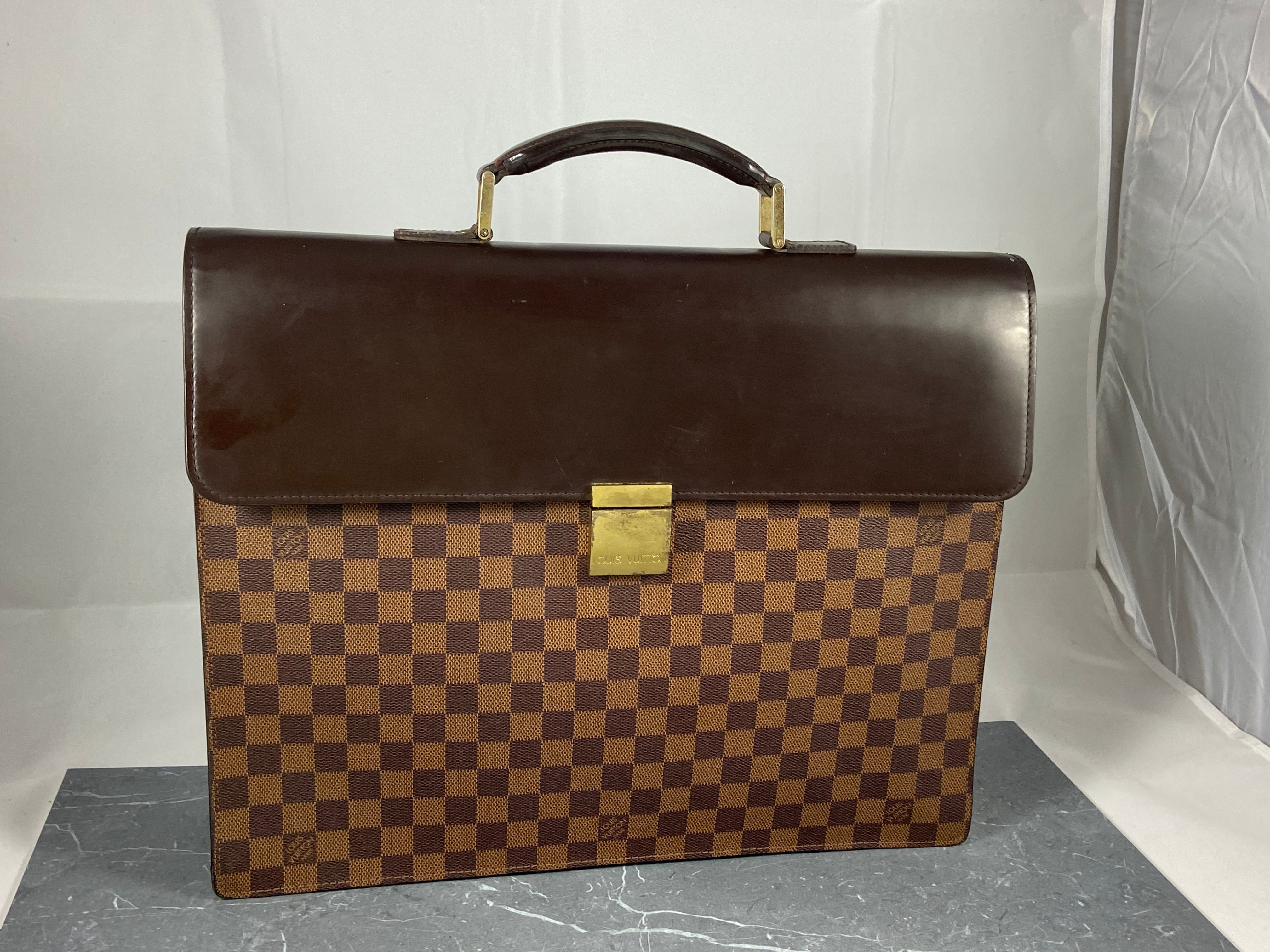 Louis Vuitton Altona PM Business Bag Damier Ebene Canvas