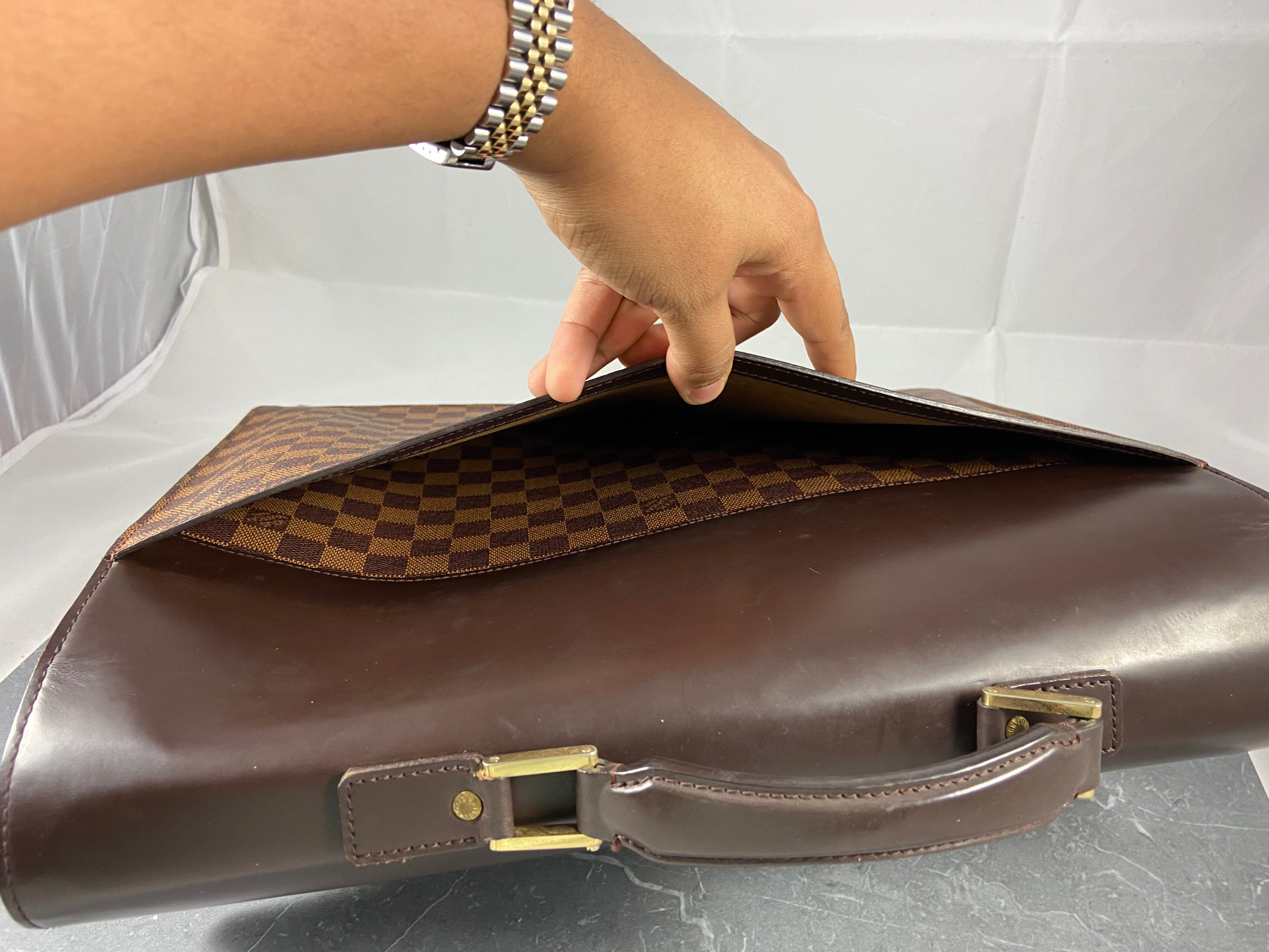 Louis Vuitton Altona PM Business Bag Damier Ebene Canvas