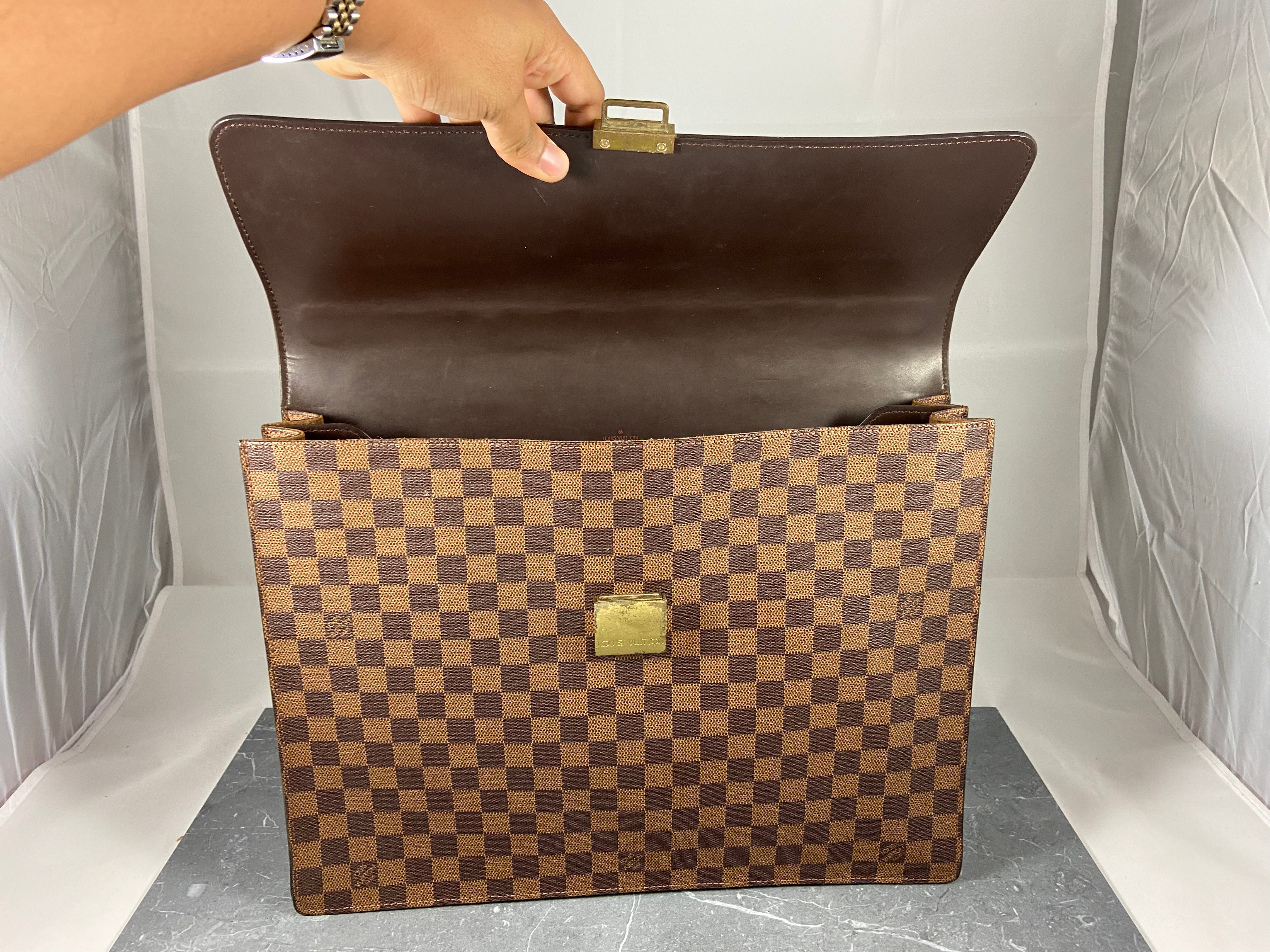 Louis Vuitton Altona PM Business Bag Damier Ebene Canvas
