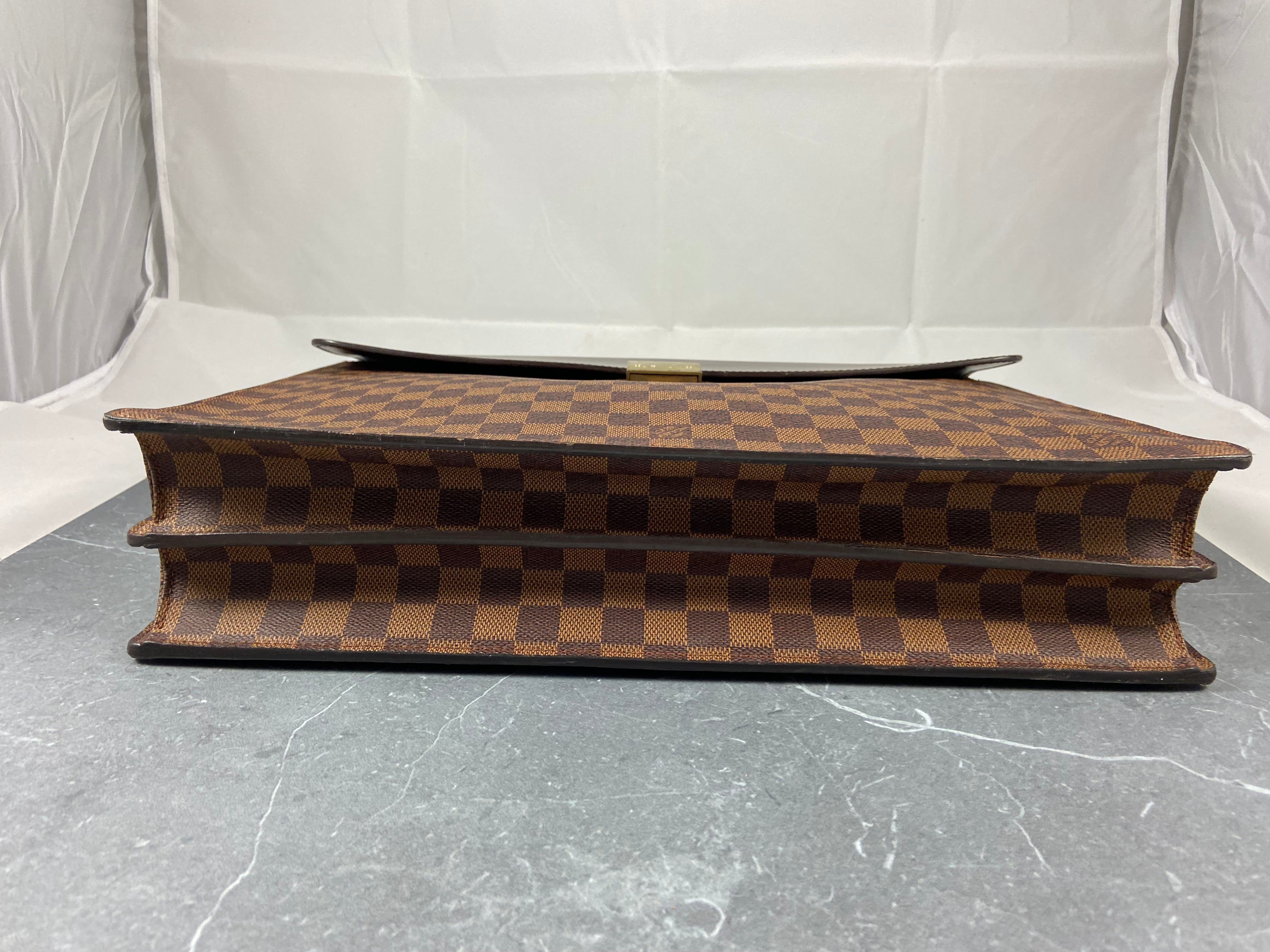 Louis Vuitton Altona PM Business Bag Damier Ebene Canvas
