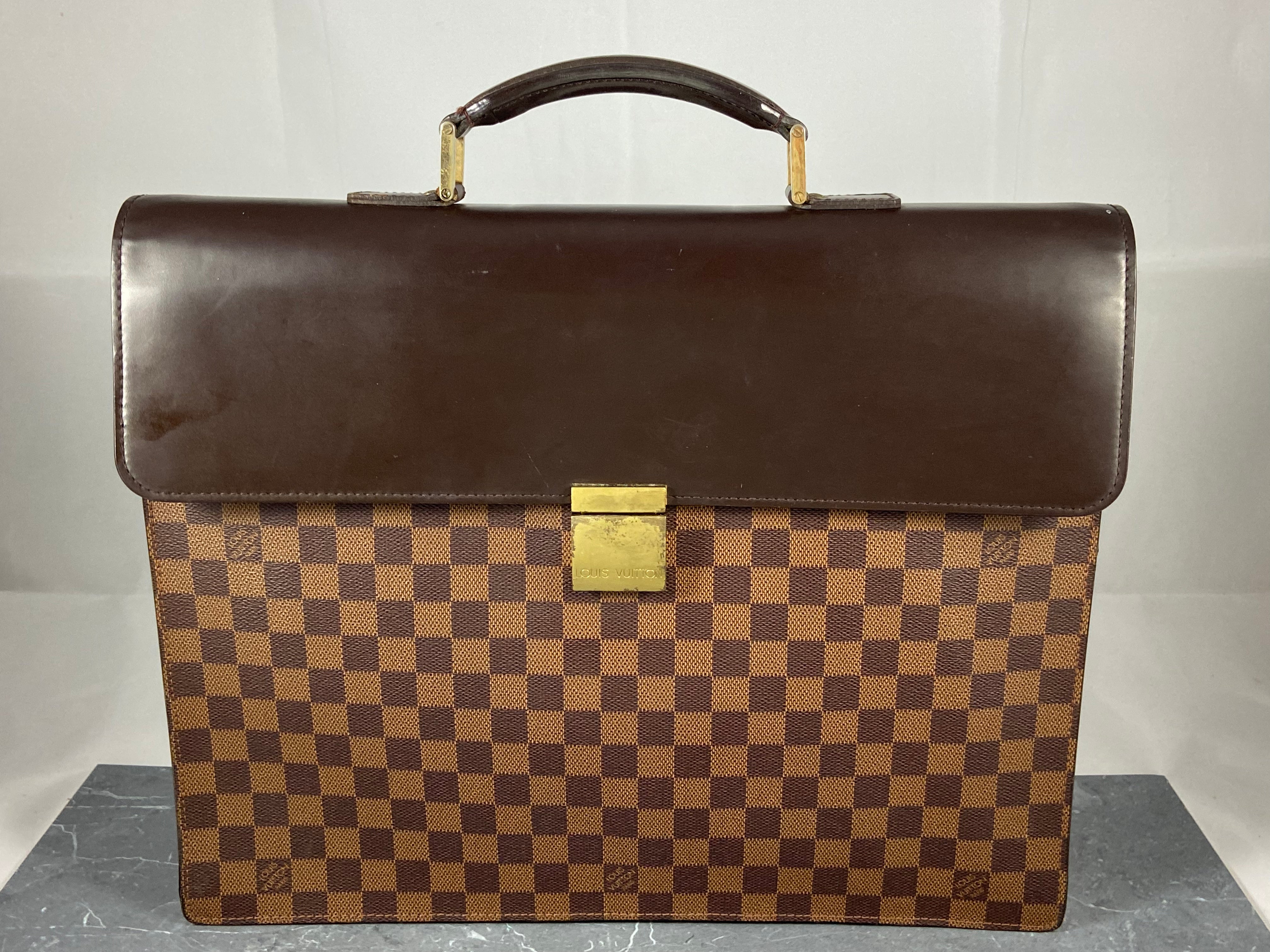 Louis Vuitton Altona PM Business Bag Damier Ebene Canvas
