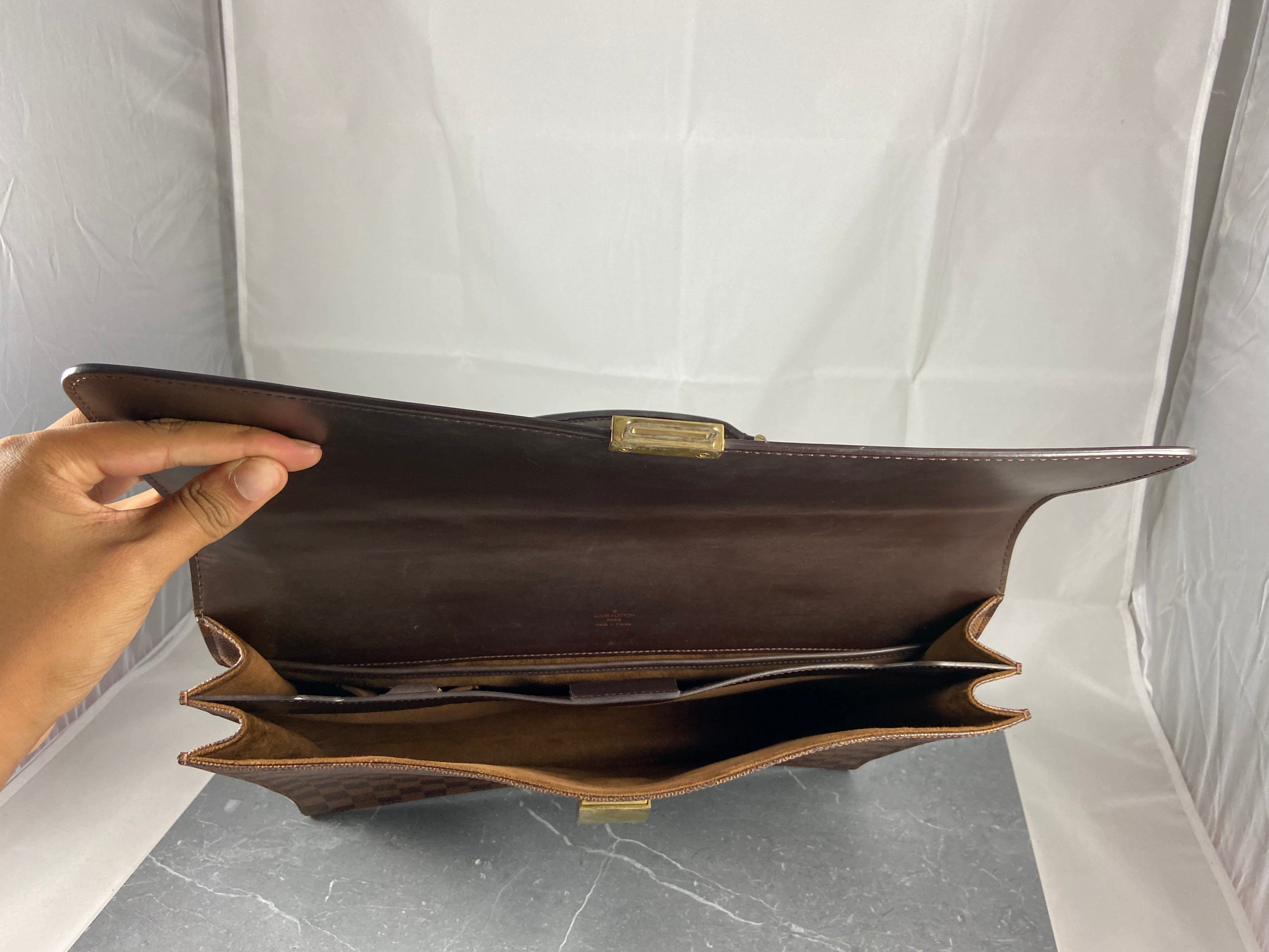 Louis Vuitton Altona PM Business Bag Damier Ebene Canvas