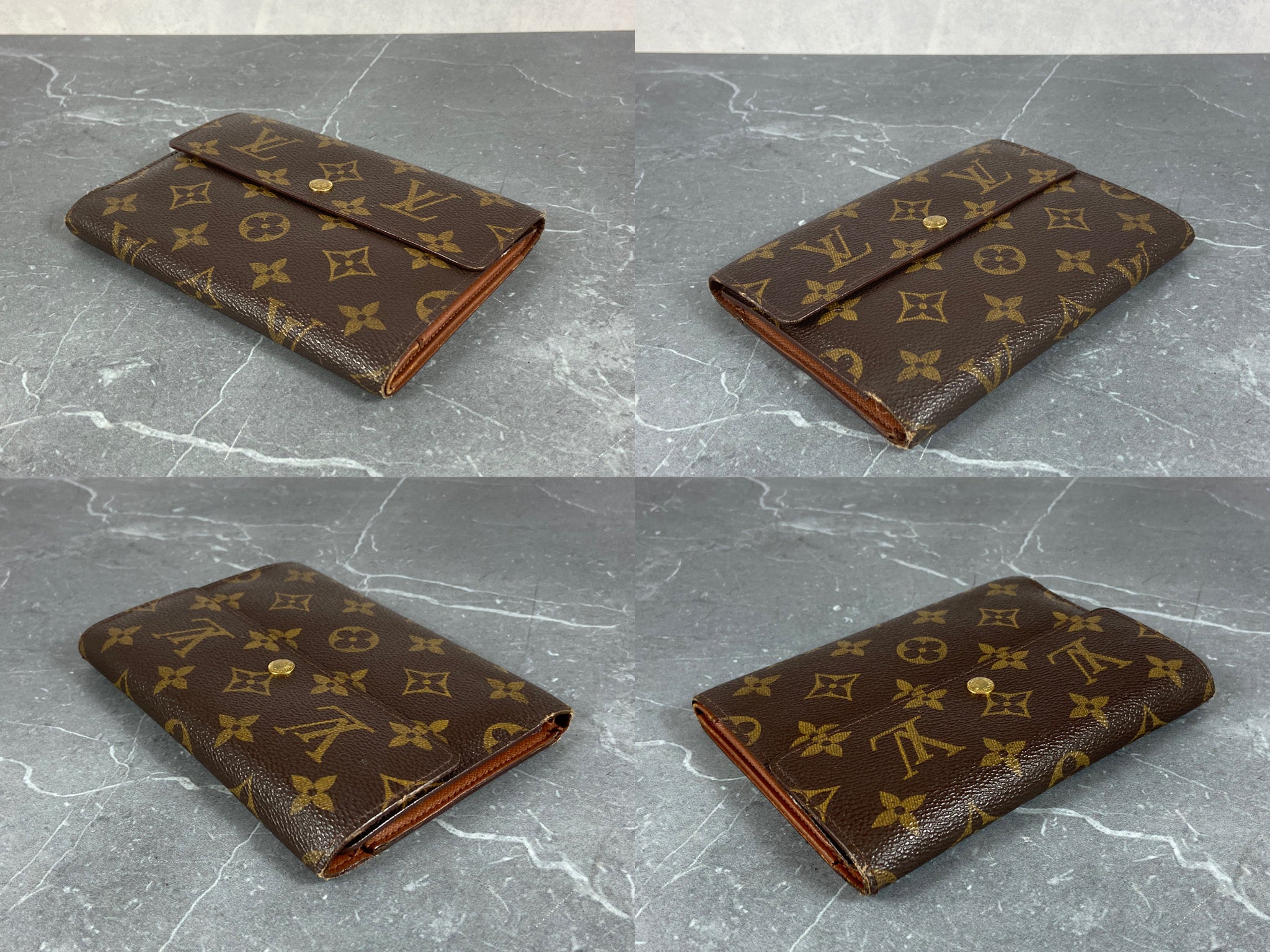 Louis Vuitton Porte Tresor Etui Wallet Monogram Canvas