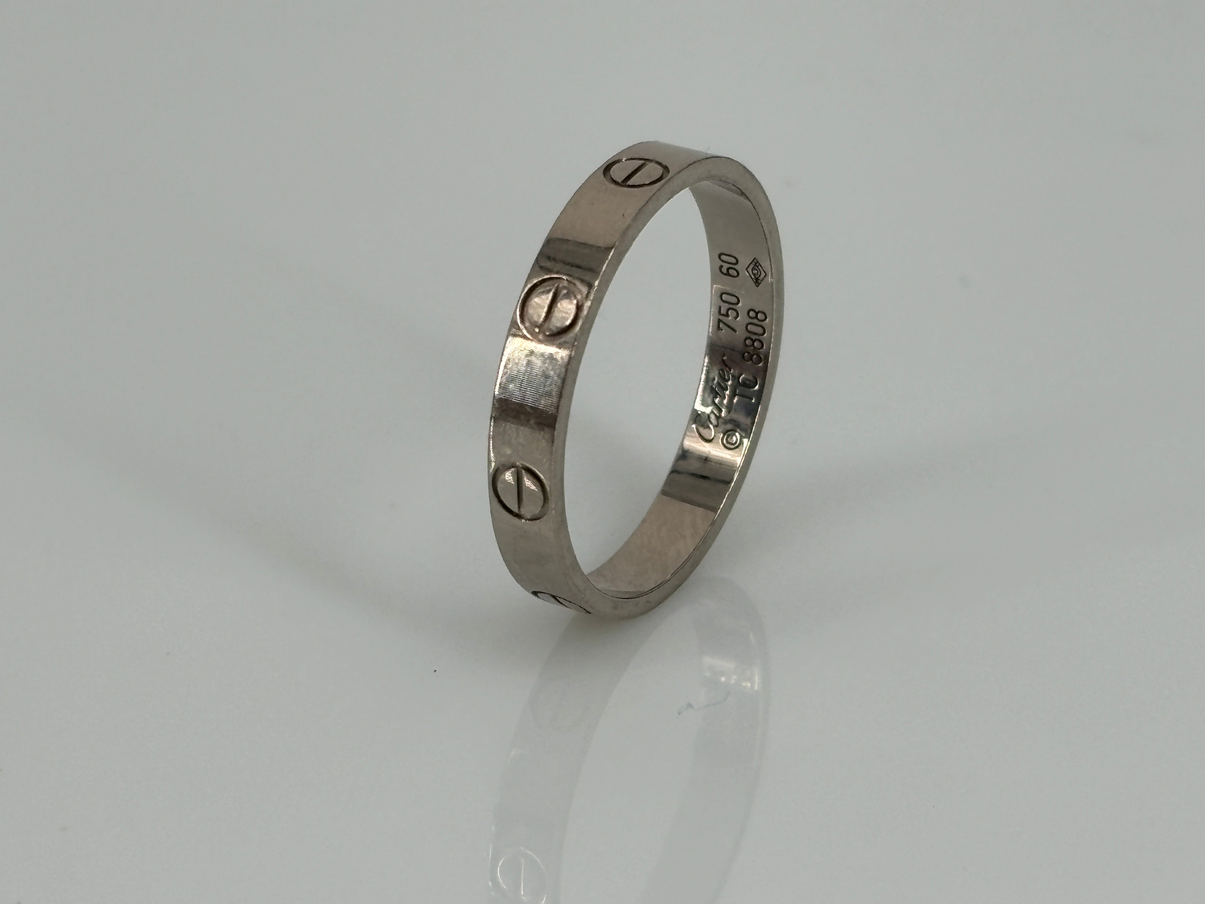 Cartier Love Ring White Gold Size 60