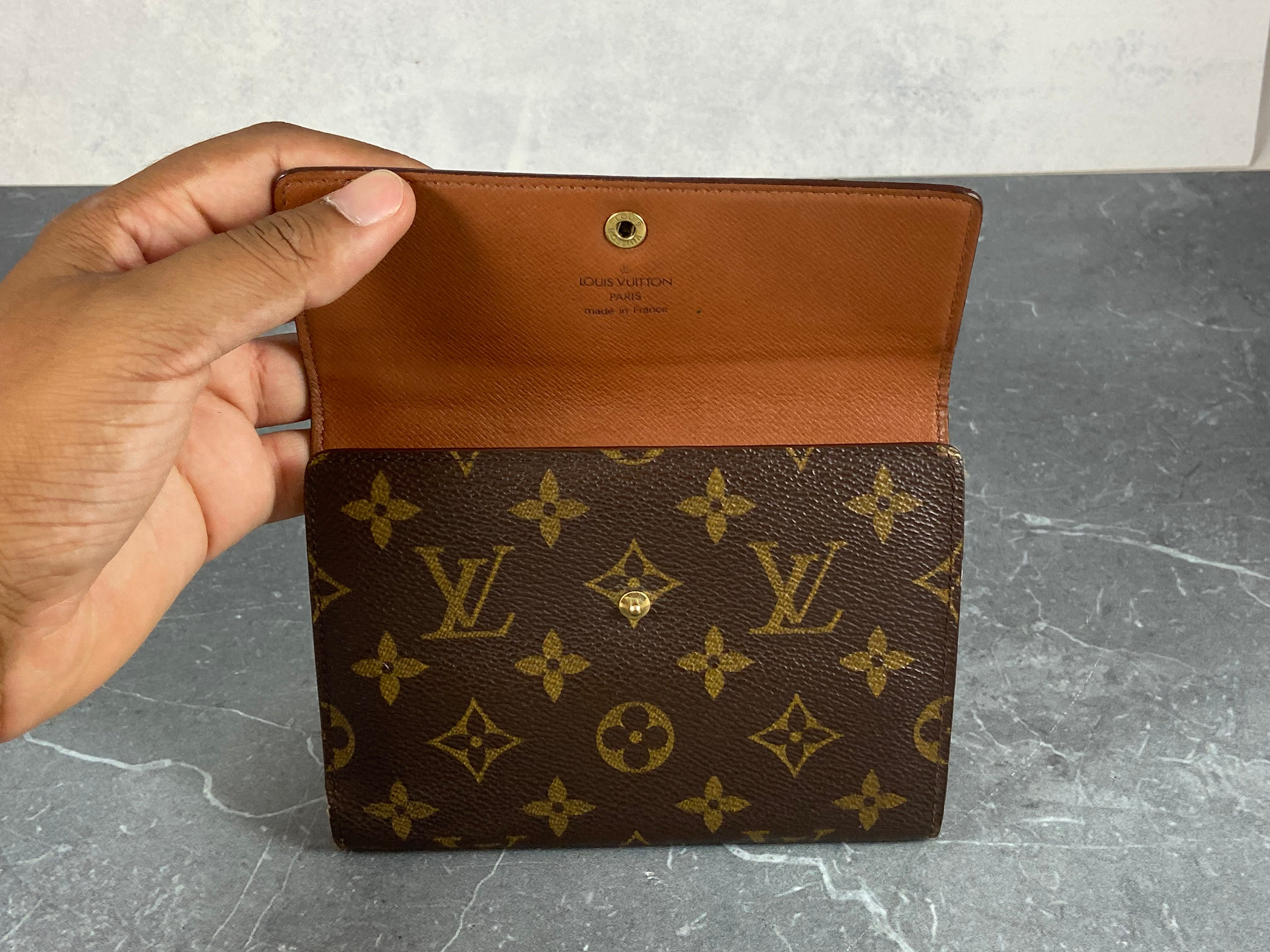 Louis Vuitton Porte Tresor Etui Wallet Monogram Canvas