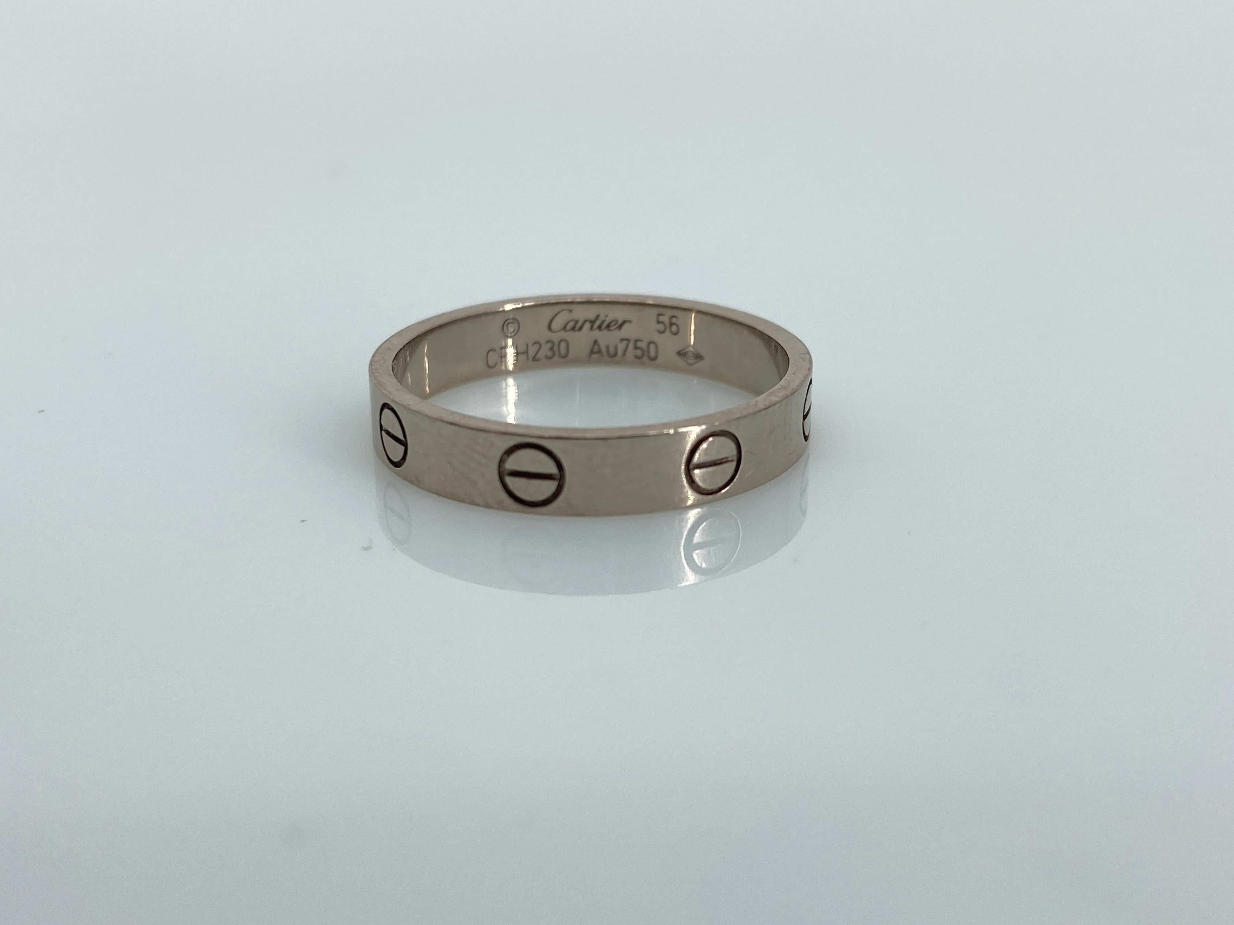 Cartier Love Ring White Gold Size 56