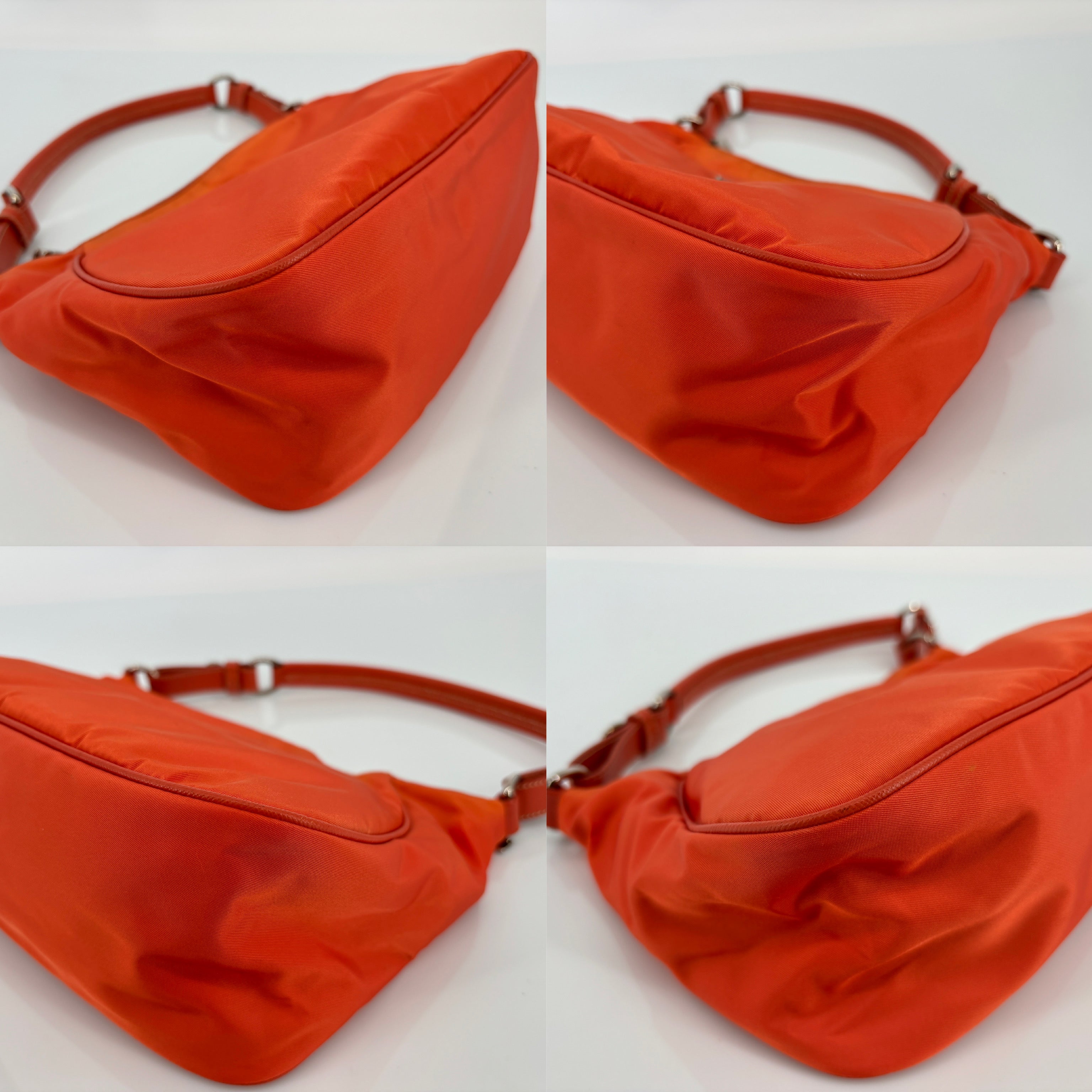 Prada Tessuto Hobo Bag / Pochette Orange