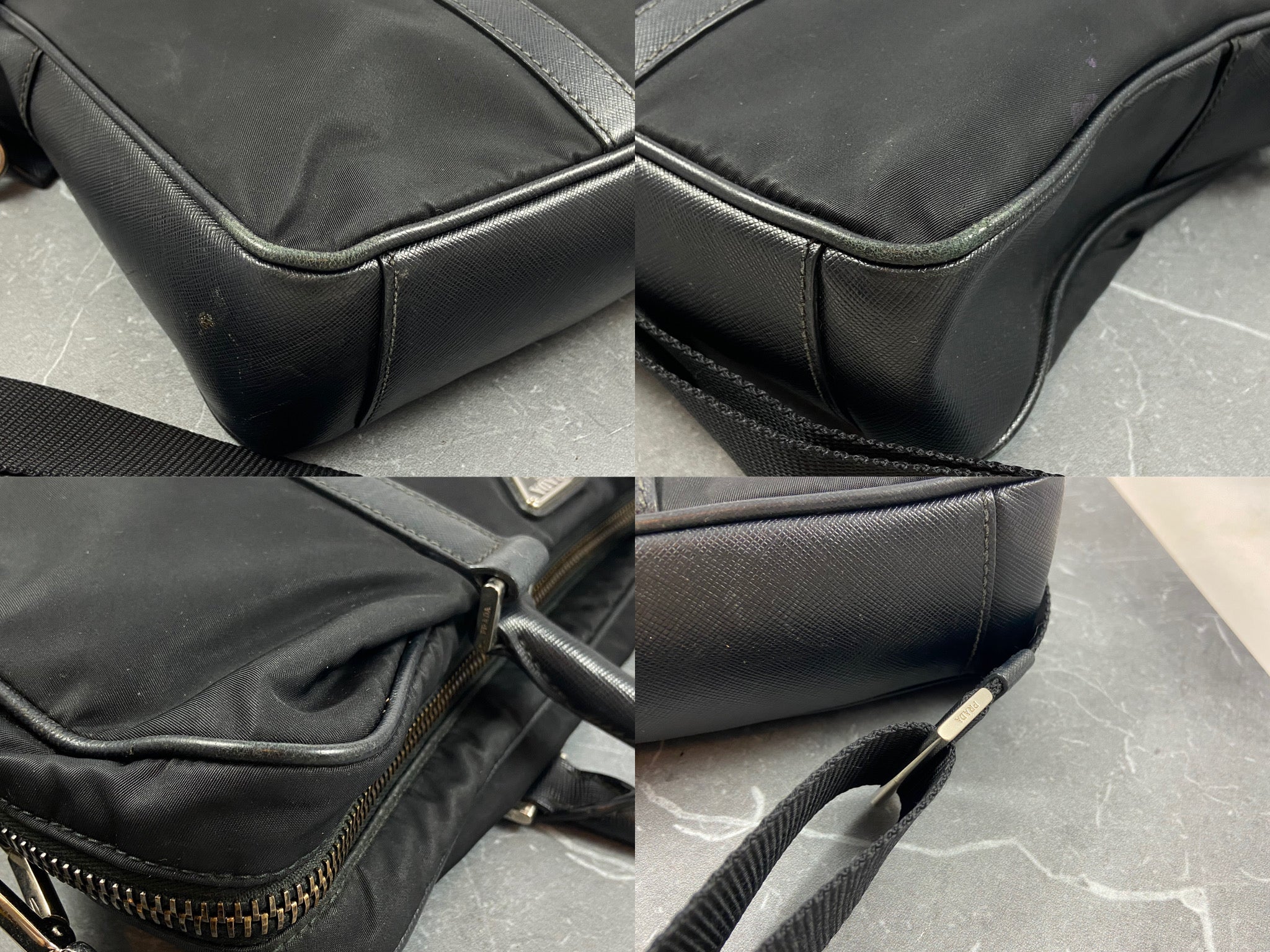 Prada Tessuto Nylon Business / Shoulder Bag Black