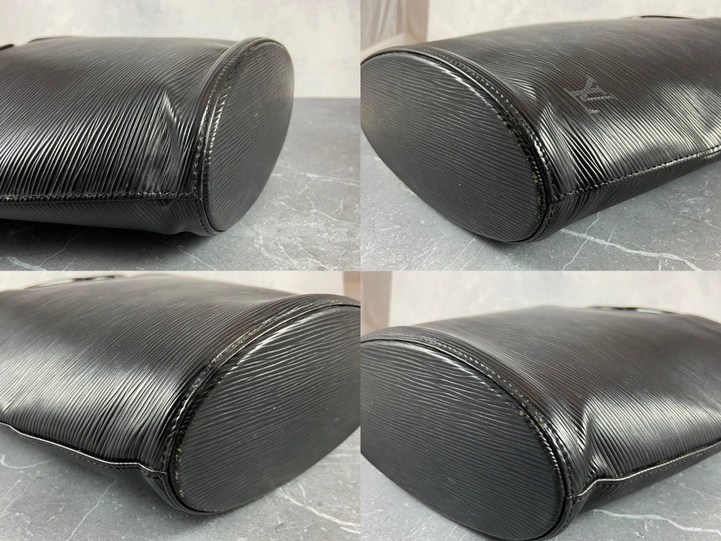 Louis Vuitton Noctambule Handbag Black Epi Leather