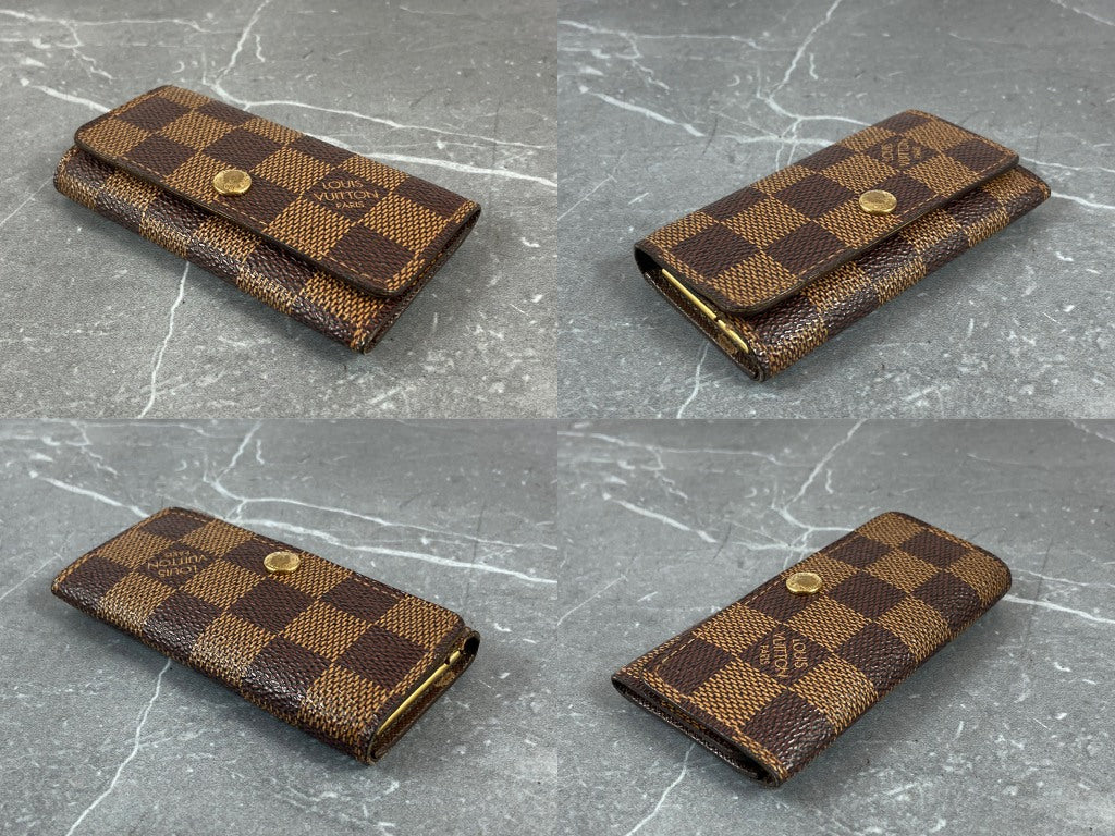 Louis Vuitton 6 Key Holder Damier Ebene Canvas