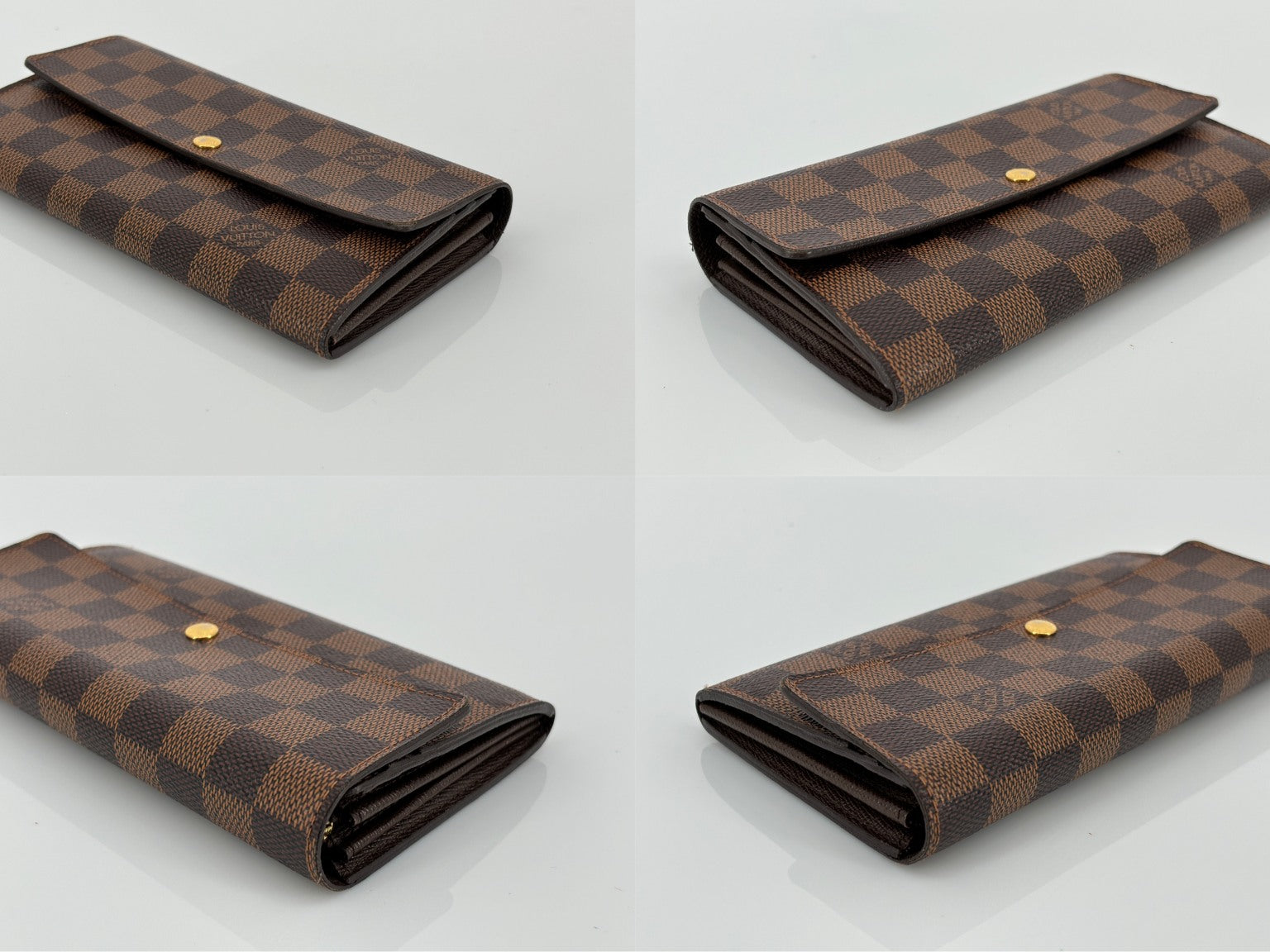 Louis Vuitton Sarah Wallet Damier Ebene Canvas incl. Dustbag