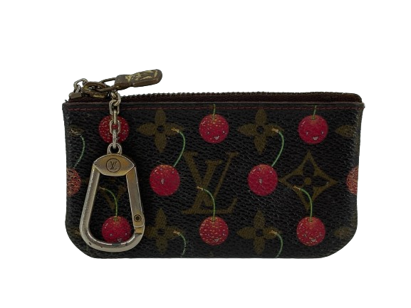 Louis Vuitton Takashi Murakami Pochette Cles Key Pouch Cerise Monogram Canvas