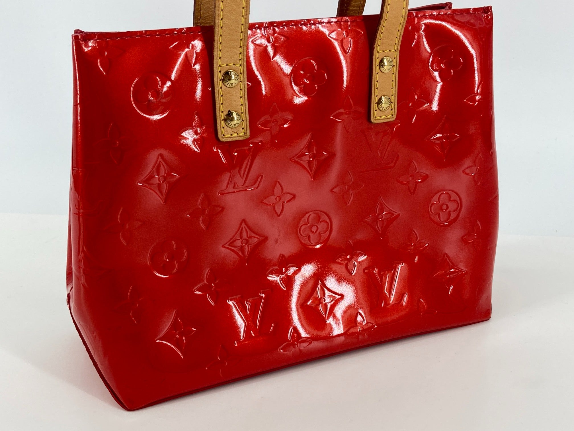 Louis Vuitton Reade PM Red Vernis Leather incl. Dustbag