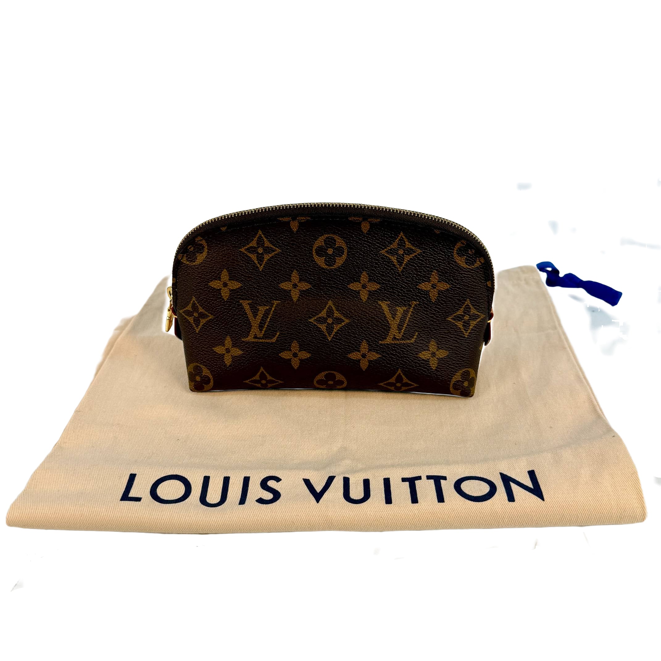 Louis Vuitton Cosmetic Pouch PM Braun Monogram Canvas