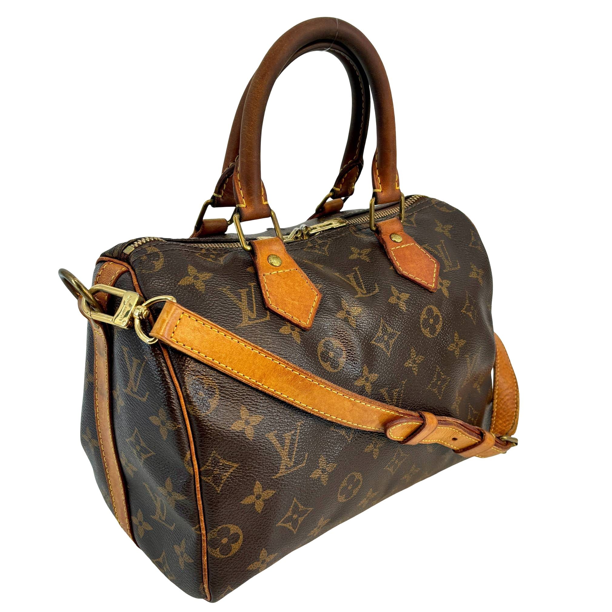 Louis Vuitton Speedy 25 Bandoulière Braun Monogram Canvas
