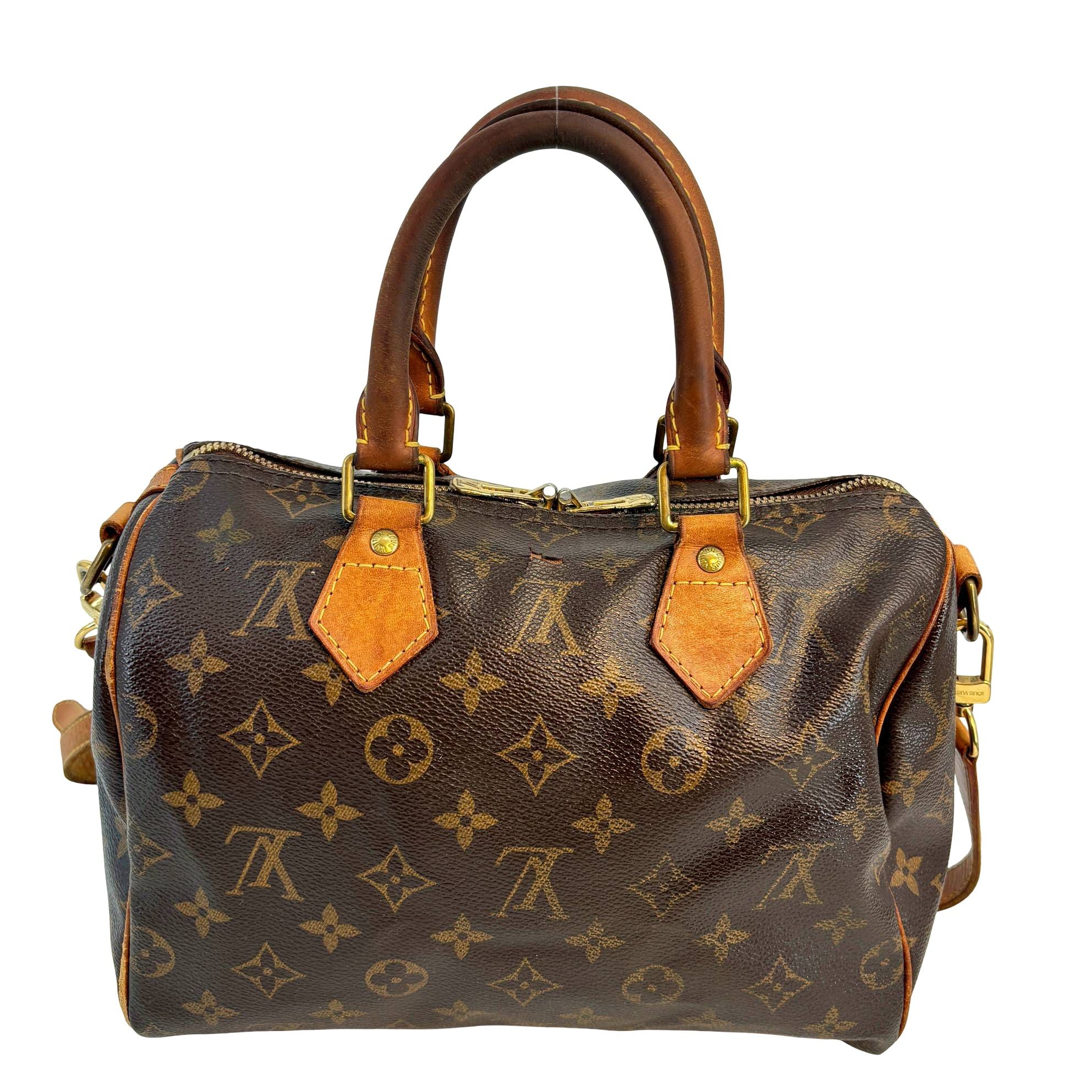 Louis Vuitton Speedy 25 Bandoulière Braun Monogram Canvas