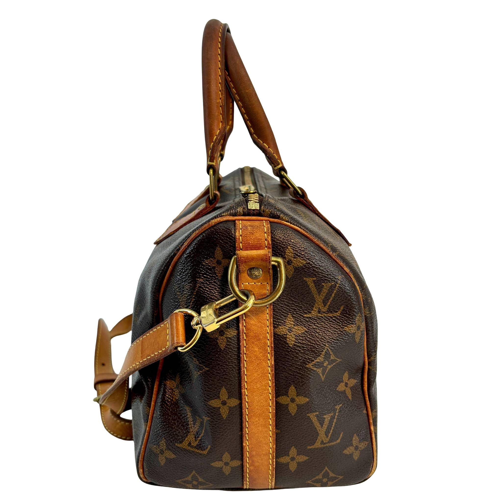 Louis Vuitton Speedy 25 Bandoulière Braun Monogram Canvas