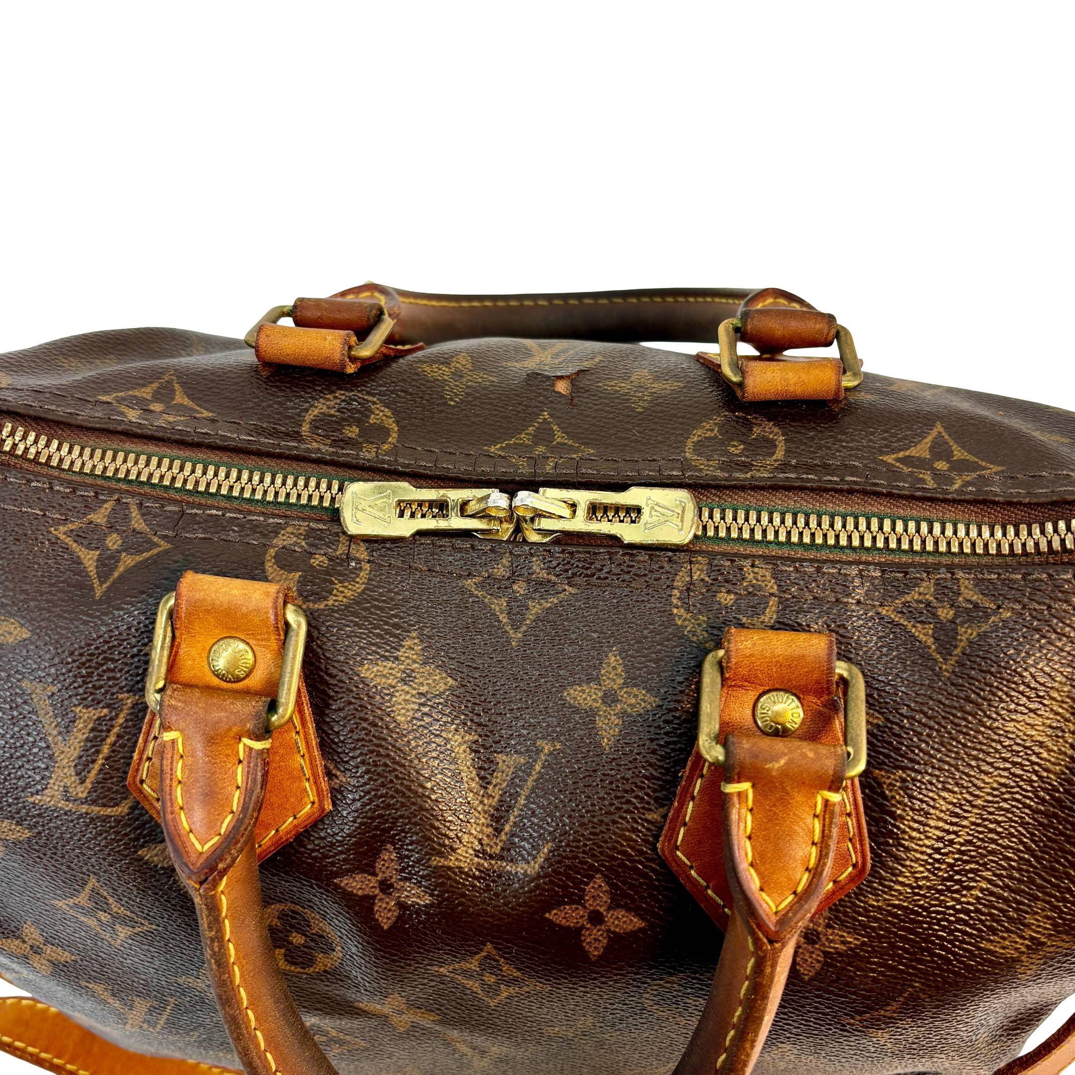 Louis Vuitton Speedy 25 Bandoulière Braun Monogram Canvas