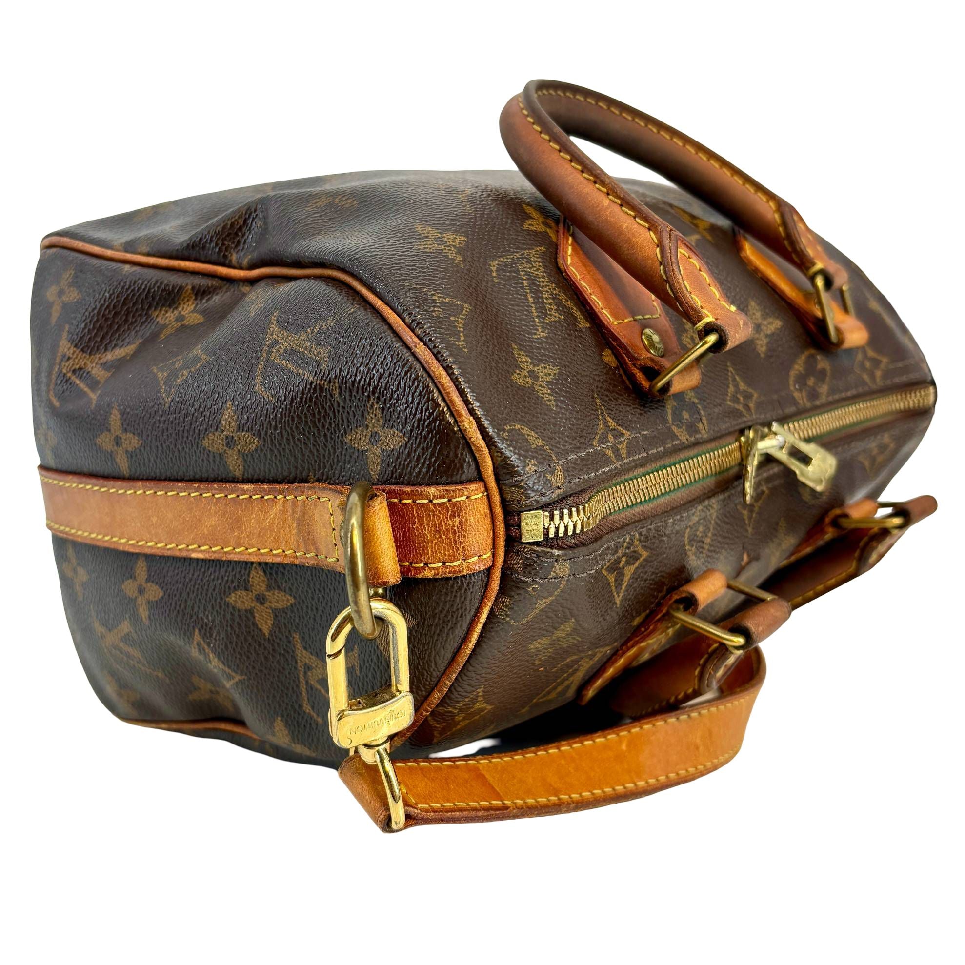 Louis Vuitton Speedy 25 Bandoulière Braun Monogram Canvas