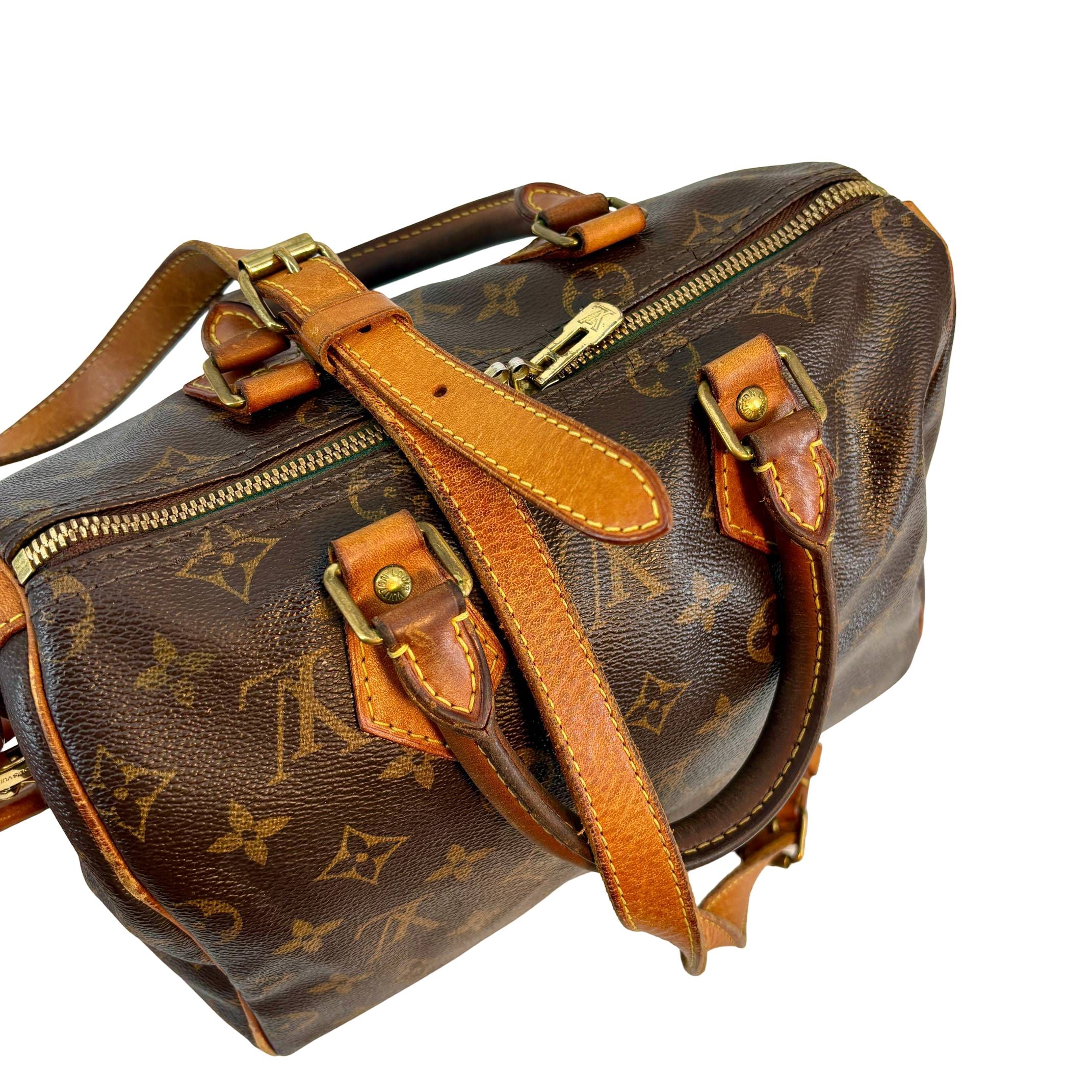 Louis Vuitton Speedy 25 Bandoulière Braun Monogram Canvas