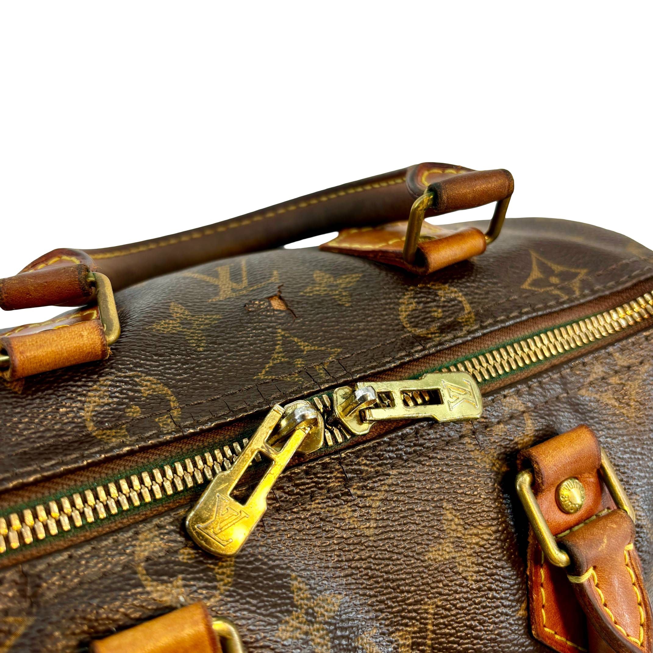 Louis Vuitton Speedy 25 Bandoulière Braun Monogram Canvas