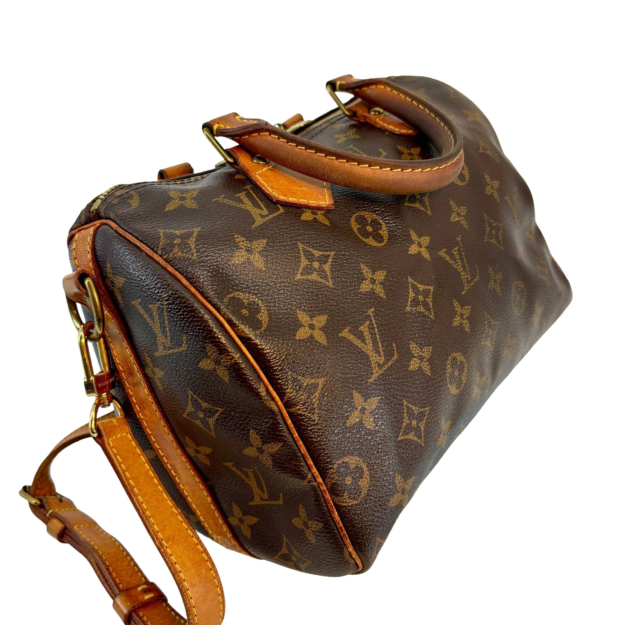 Louis Vuitton Speedy 25 Bandoulière Braun Monogram Canvas