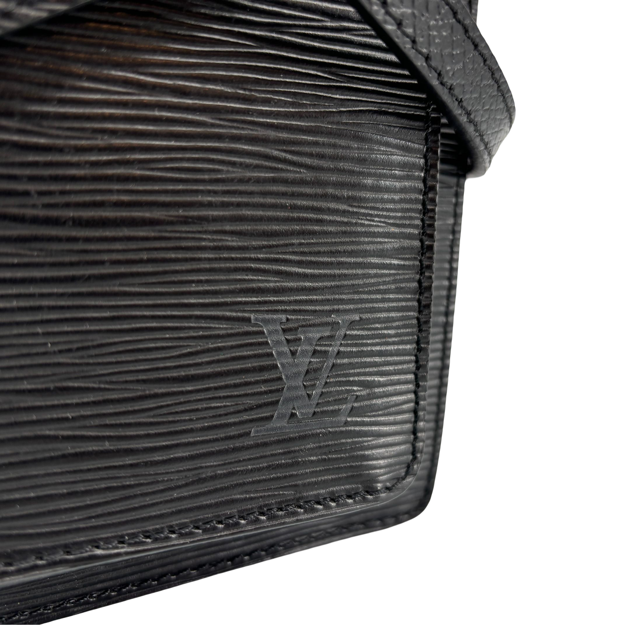 Louis Vuitton Monceau 28 Black Epi Leather