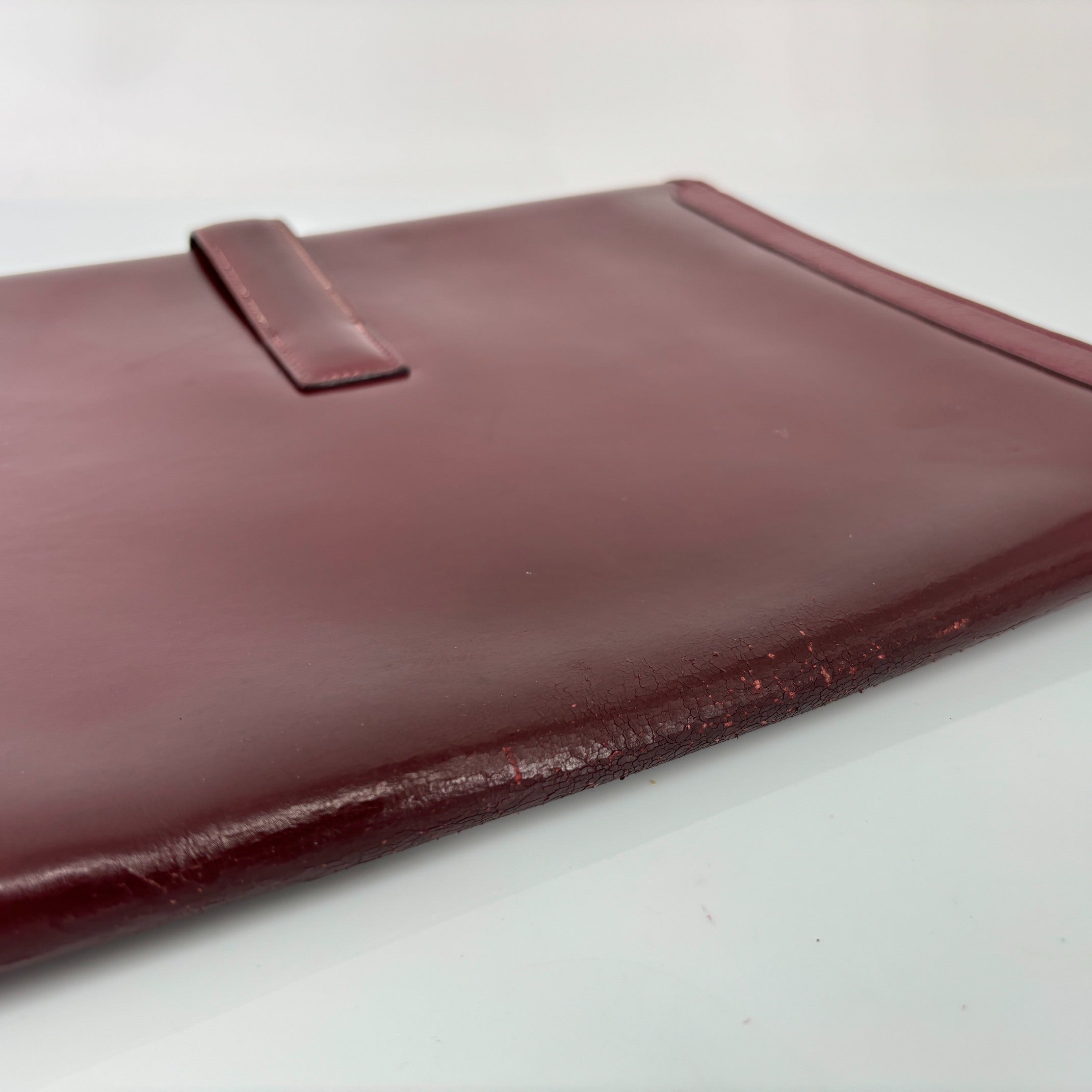 Hermès Jige Clutch Bordeaux Box Calf Leather