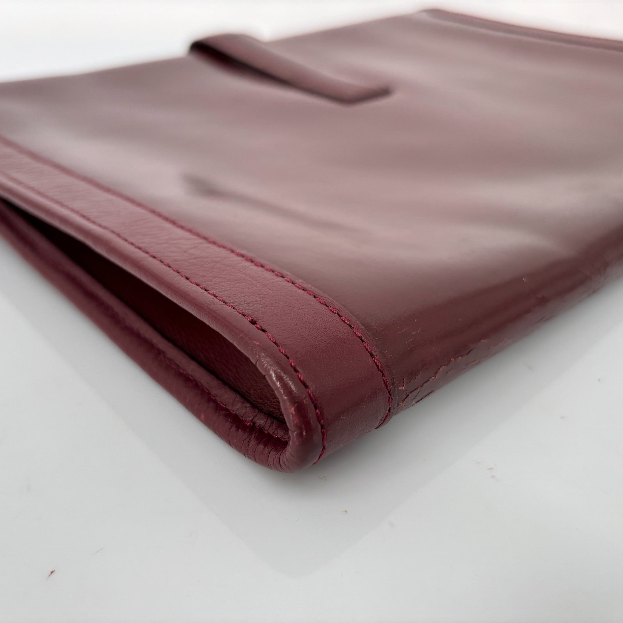 Hermès Jige Clutch Bordeaux Box Calf Leather