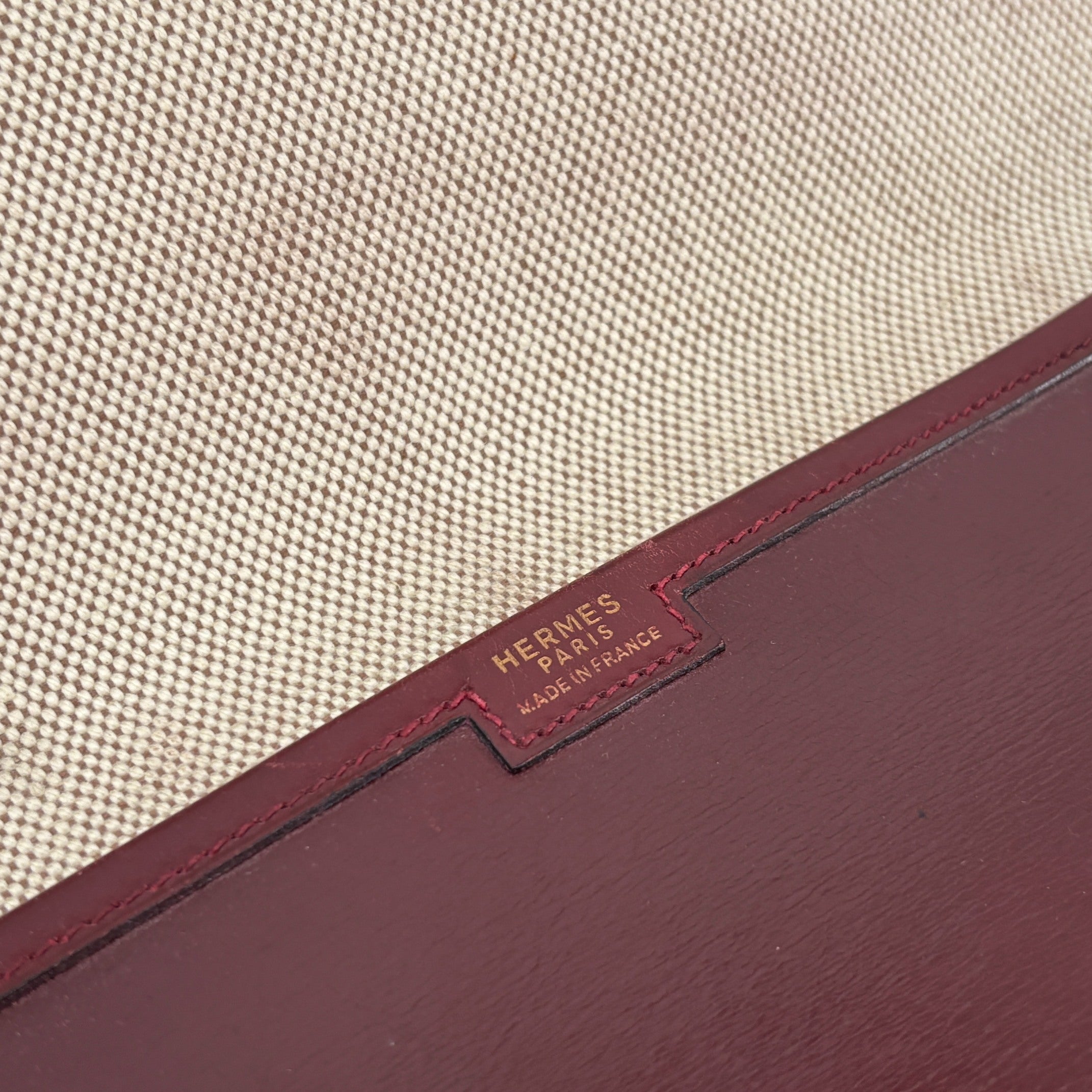 Hermès Jige Clutch Bordeaux Box Calf Leather