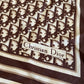 Christian Dior Silk Scarf Brown Trotter Monogram