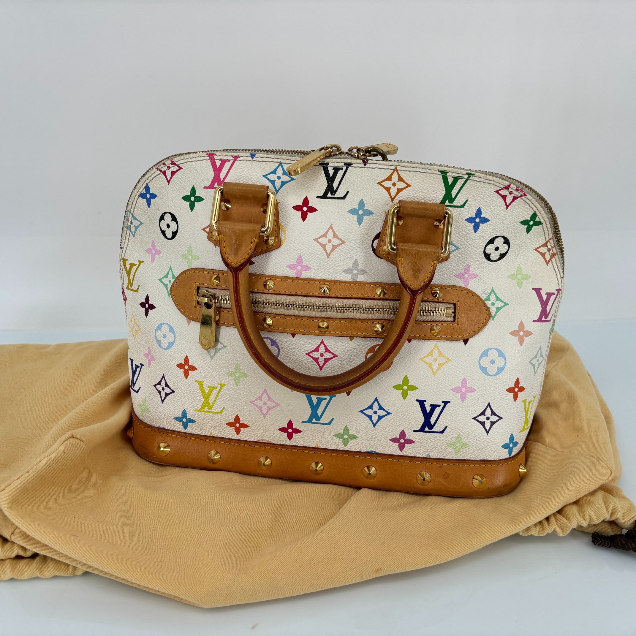 Louis Vuitton Takashi Murakami Alma PM Multicolor White incl. Dustbag