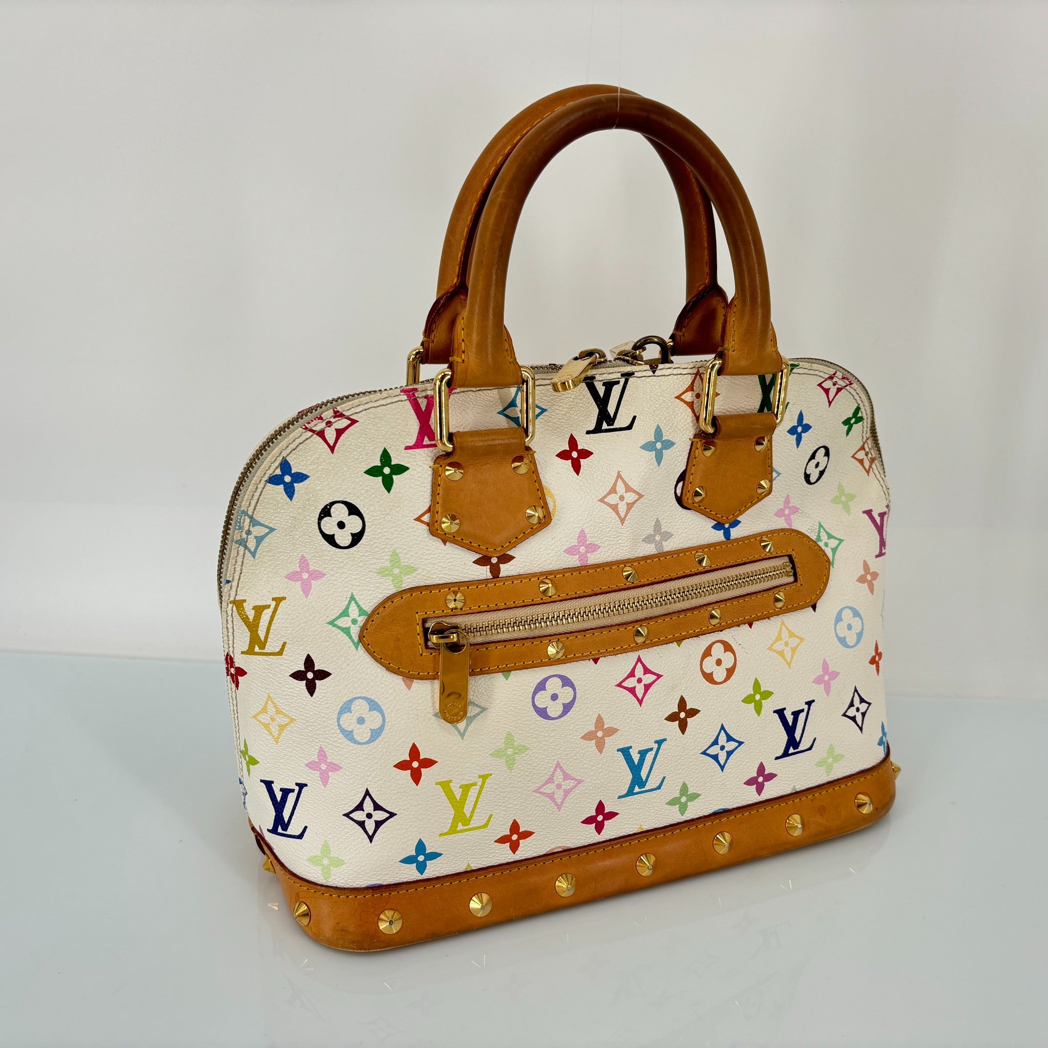 Louis Vuitton Takashi Murakami Alma PM Multicolor White incl. Dustbag