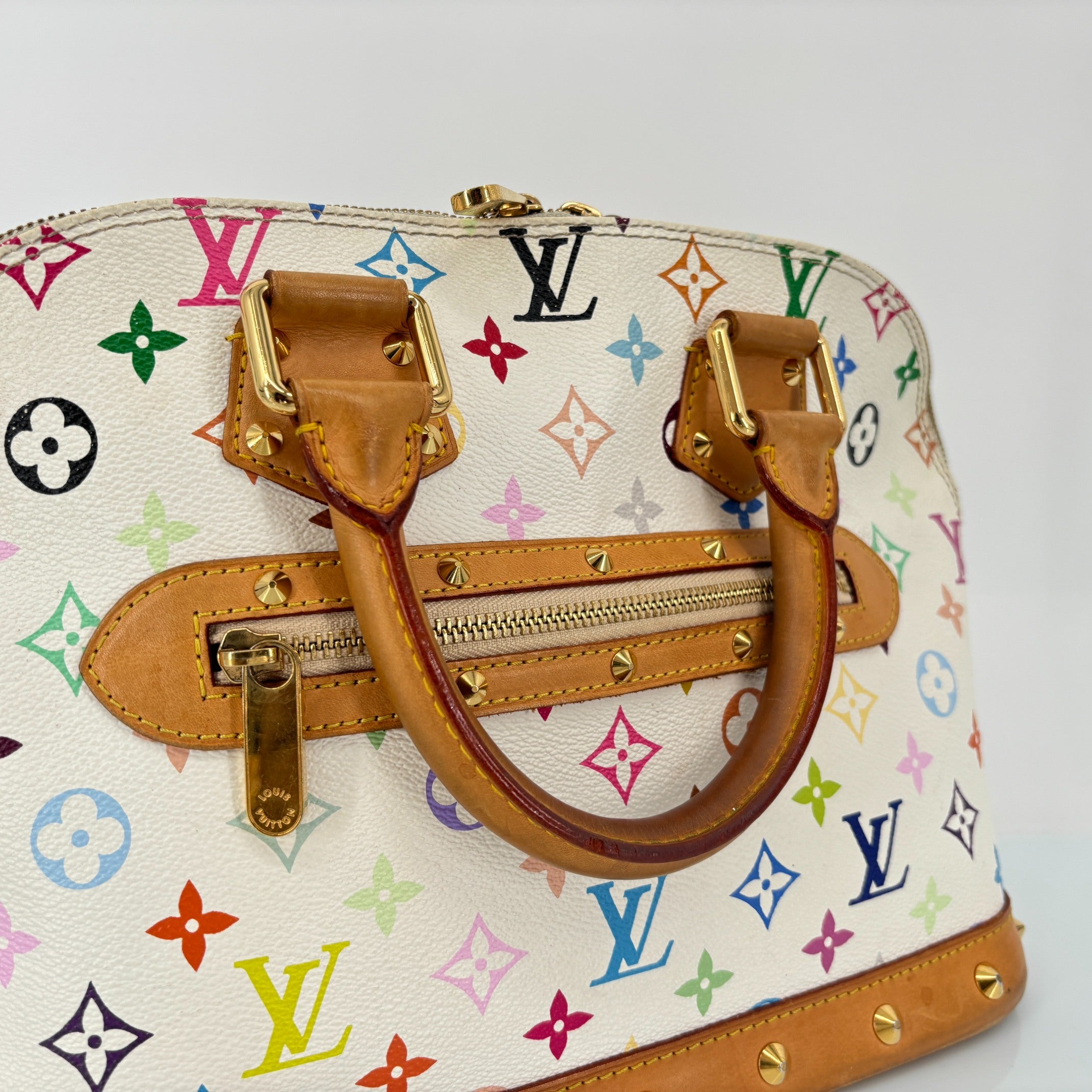 Louis Vuitton Takashi Murakami Alma PM Multicolor White incl. Dustbag